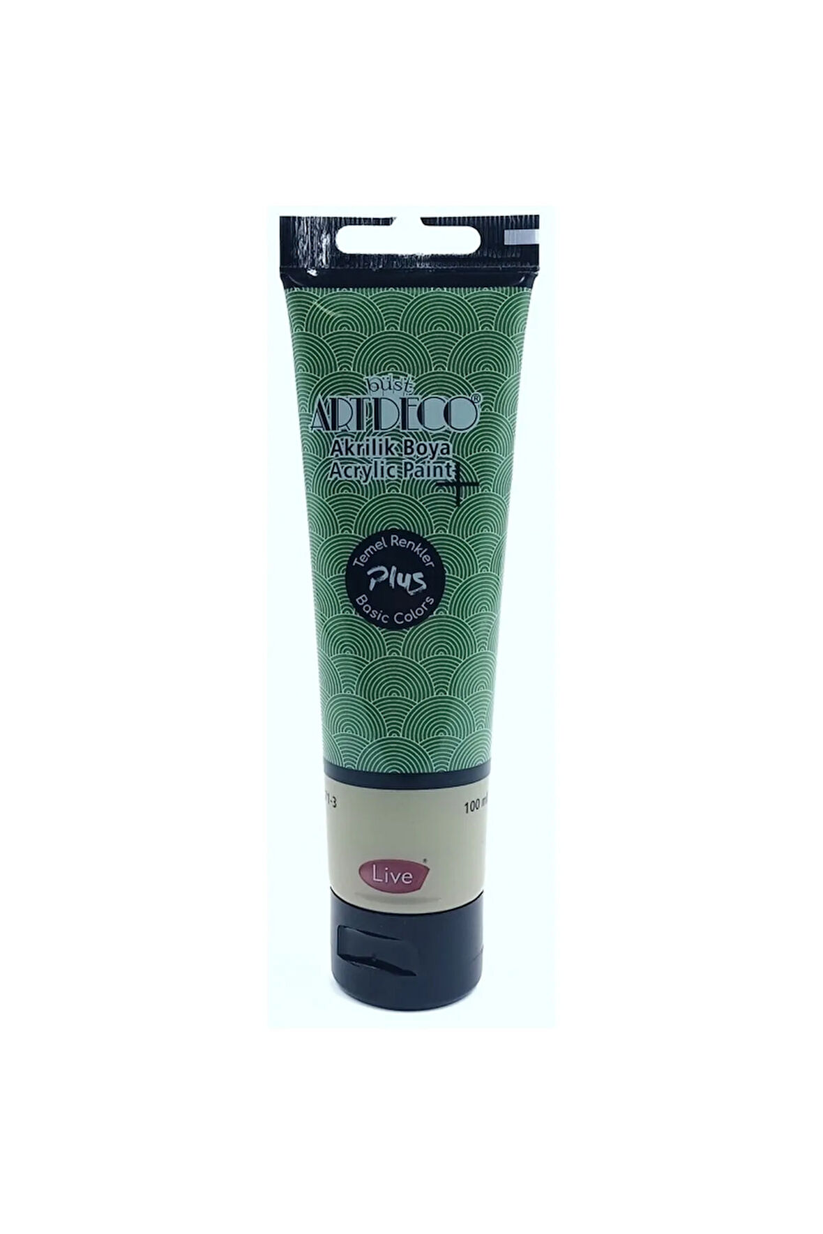 Plus Akrilik Boya 100 ml Tüp Zeytin Yeşili 470