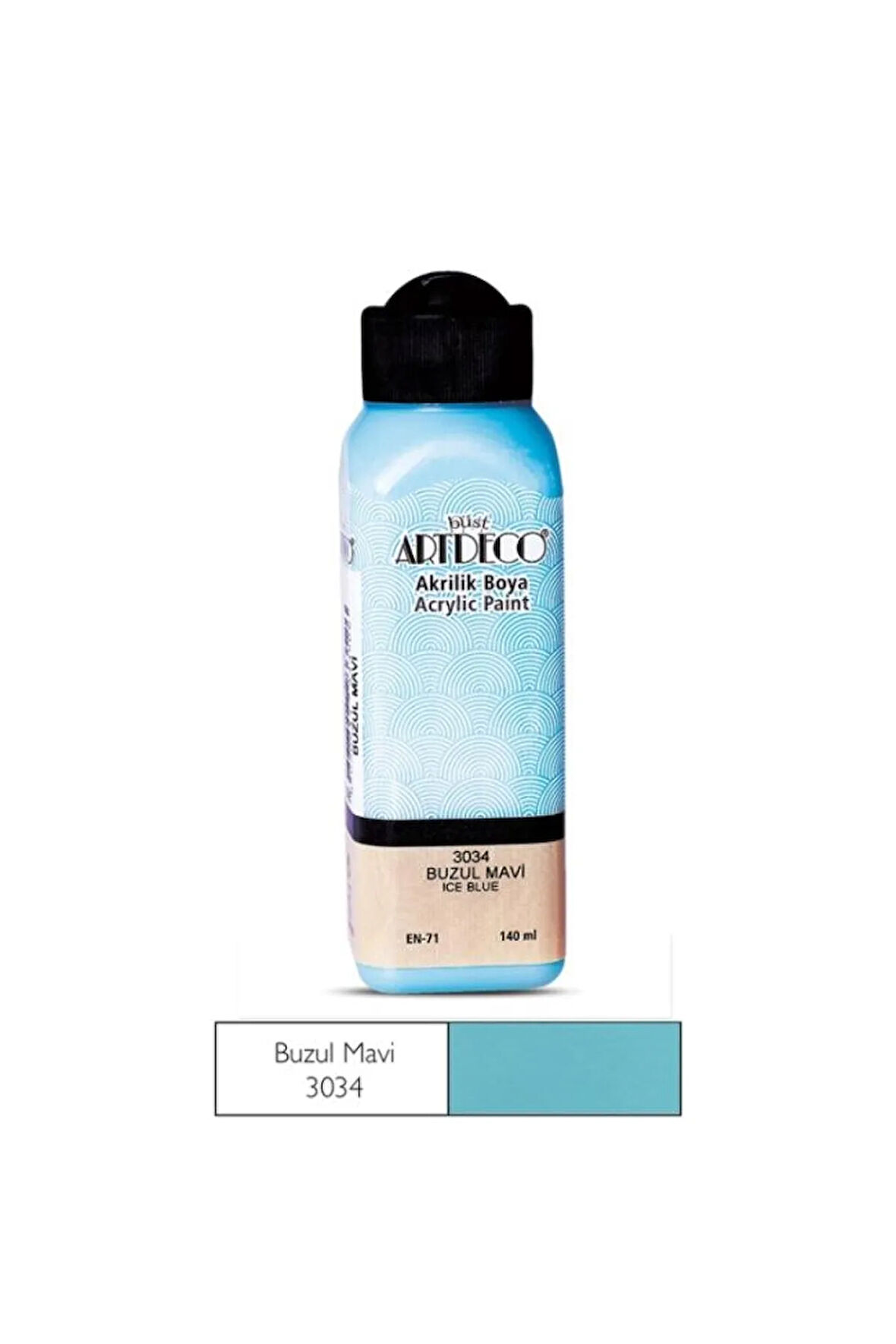 Akrilik Boya 140 Ml. Buzul Mavi