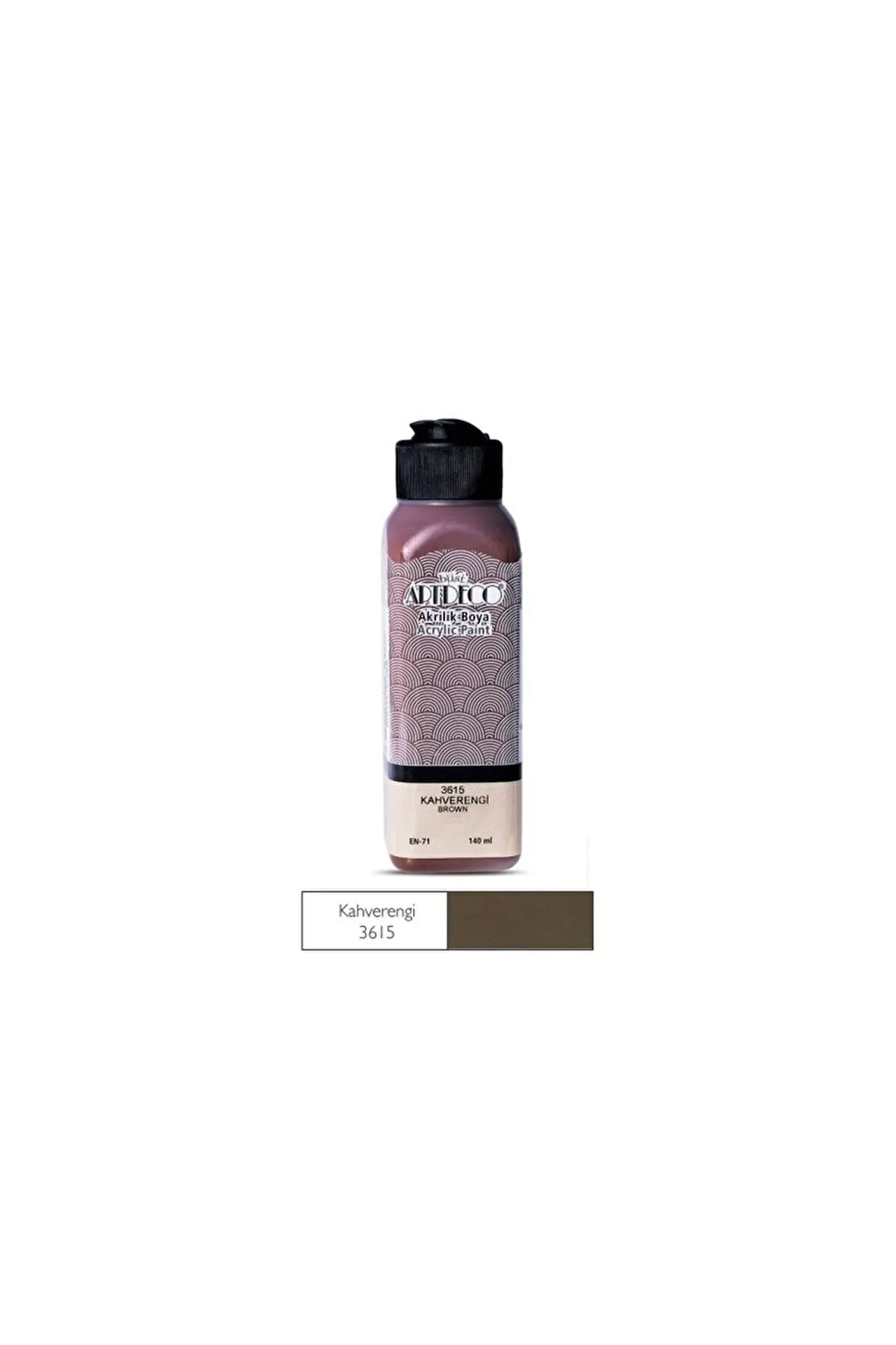 Kahverengi Yeni Formül Akrilik Boya 140 ml