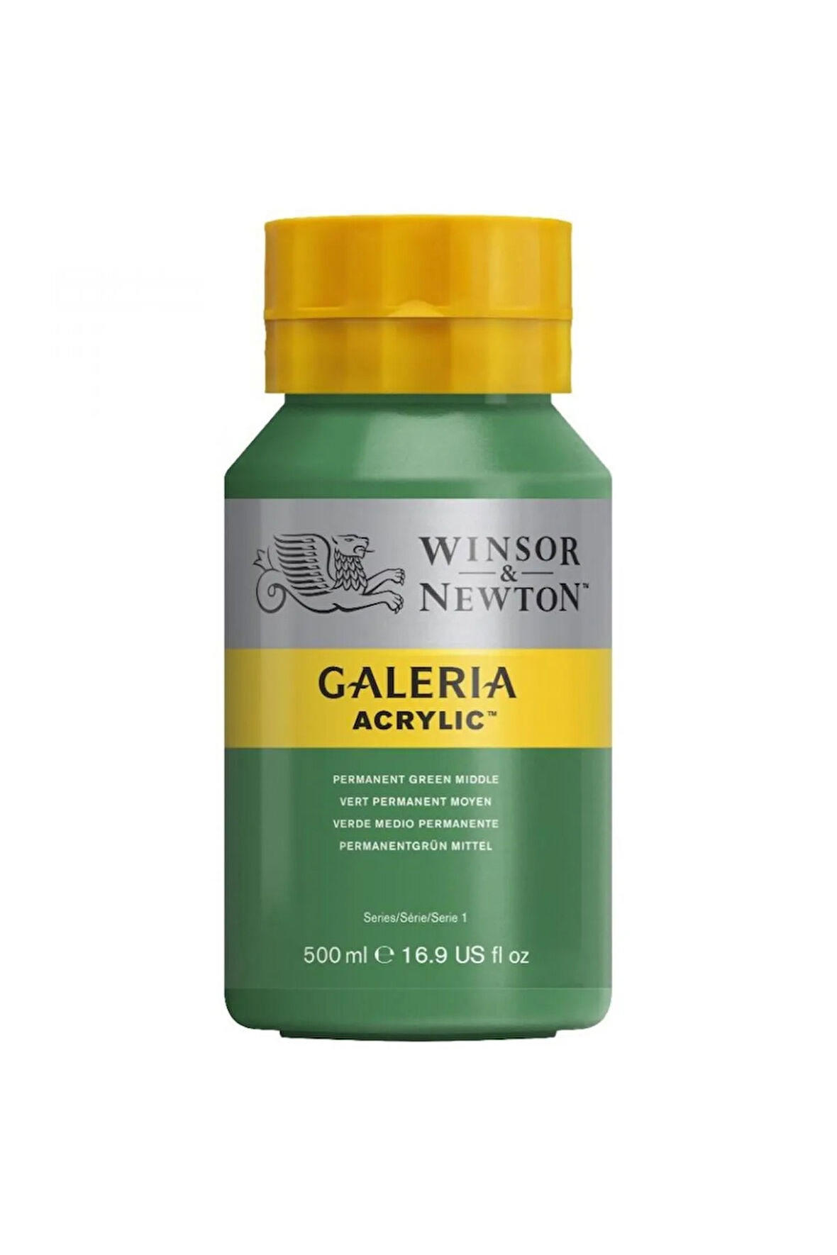 Winsor & Newton Galeria Akrilik Boya 500ml - Permanent Green Middle 484