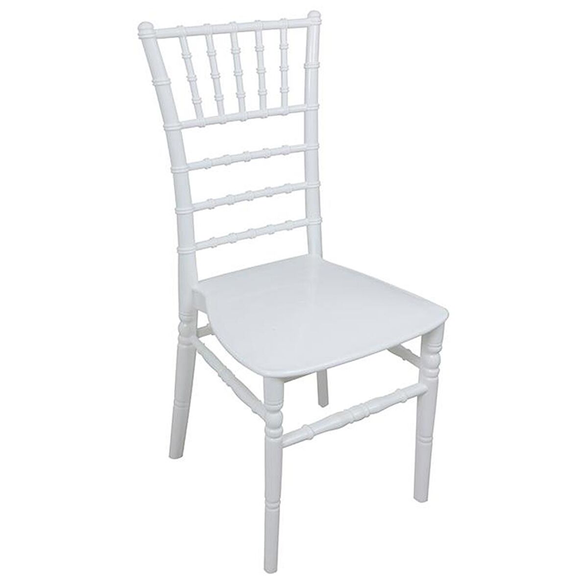 Mandella Silver Sandalye Tifany (4 adet) BEYAZ