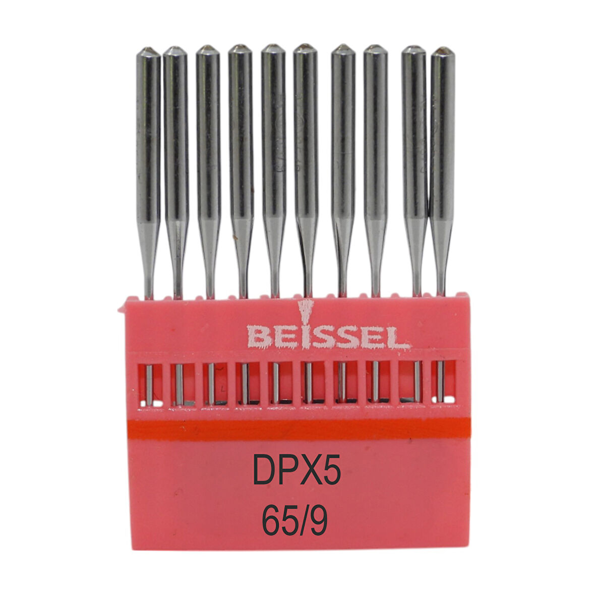Beissel DPx5 Sanayi Tipi Düz makine Kalın dipli iğne 9/65 Numara SPI uçlu 10 Adet (1 Paket)
