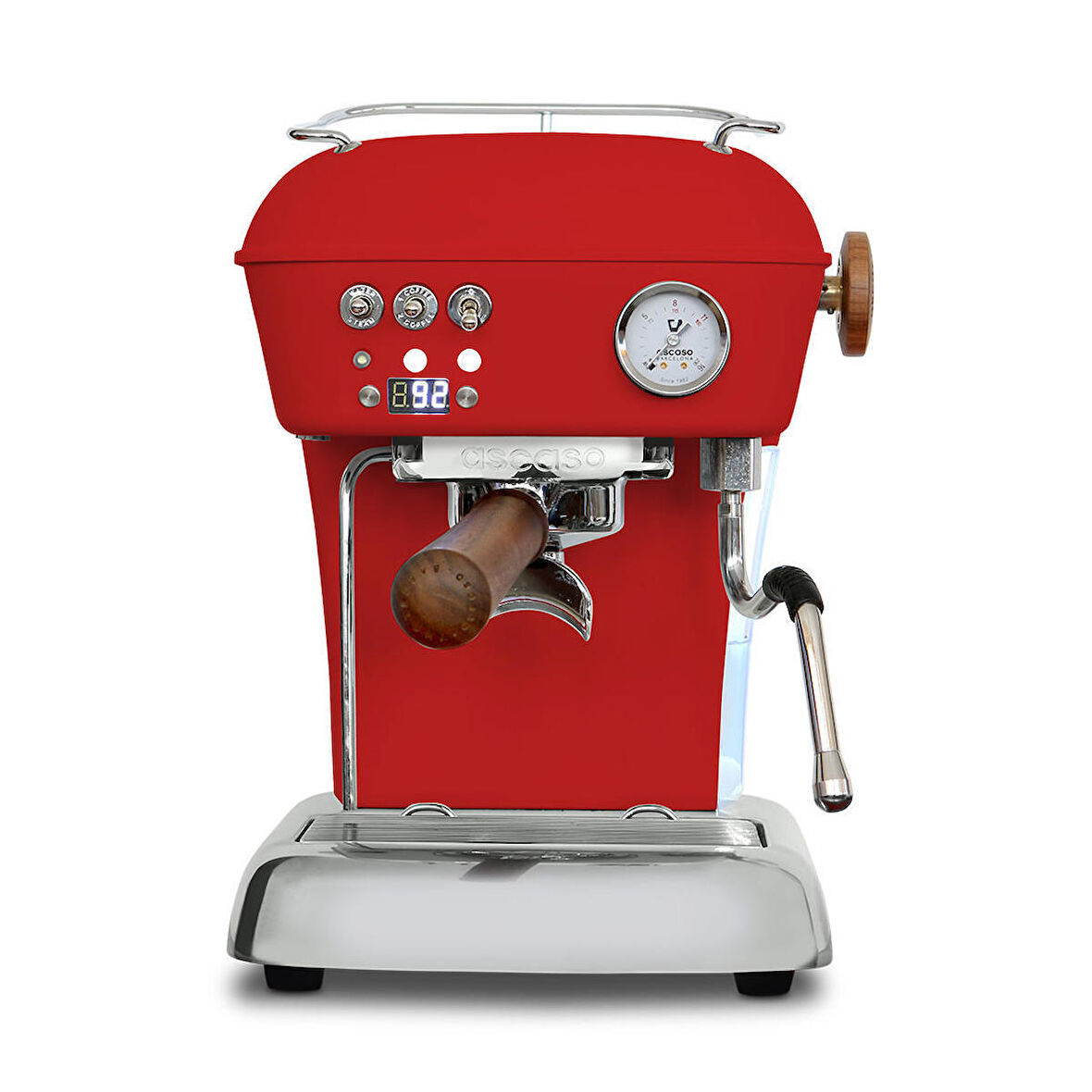 Ascaso Dream Pid Kırmızı Espresso & Cappuccino Makinesi