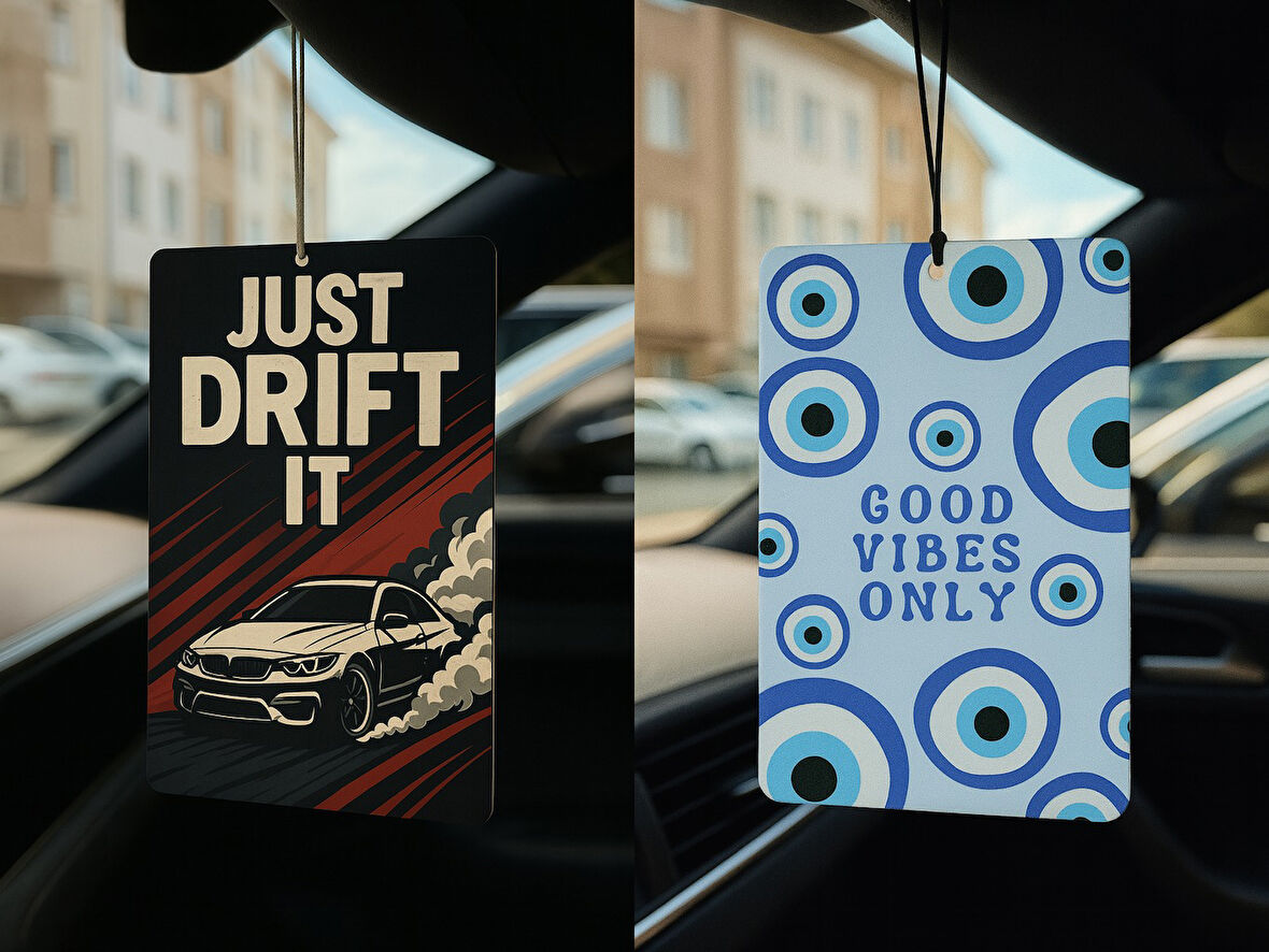 Just Drift It ve Nazar Boncuğu - İkili Oto Kokusu - Dekoratif Araç Kokusu ve Aksesuarı