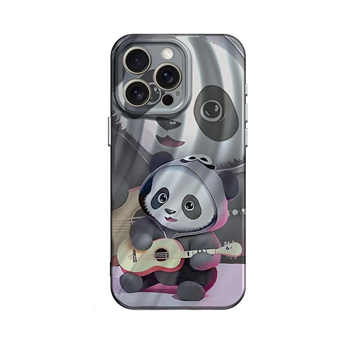 Teleplus iPhone 15 Pro Max Kılıf Crew Desenli Kapak Panda