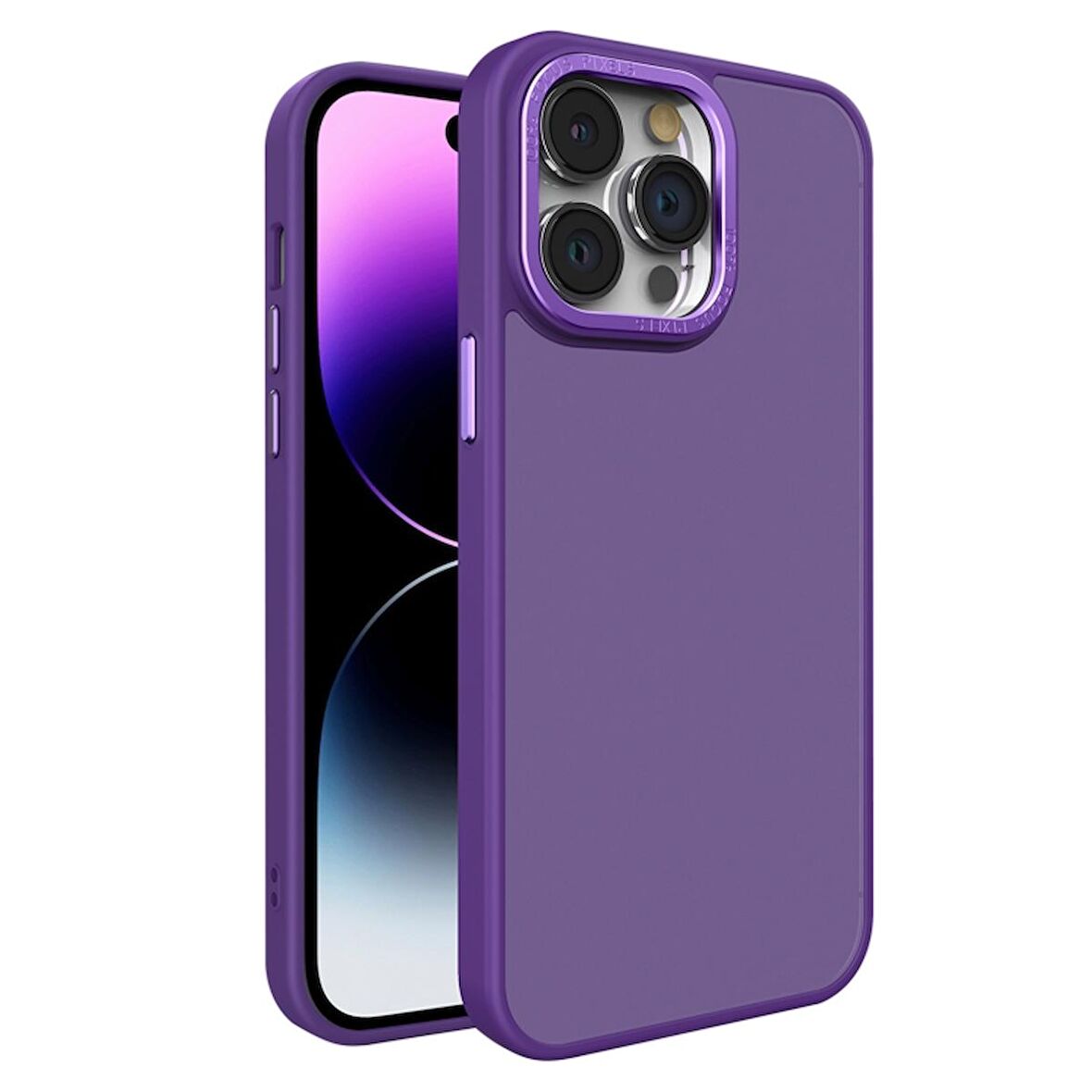 Teleplus iPhone 13 Pro Max Kılıf İceblink Mat Pc Sert Kapak