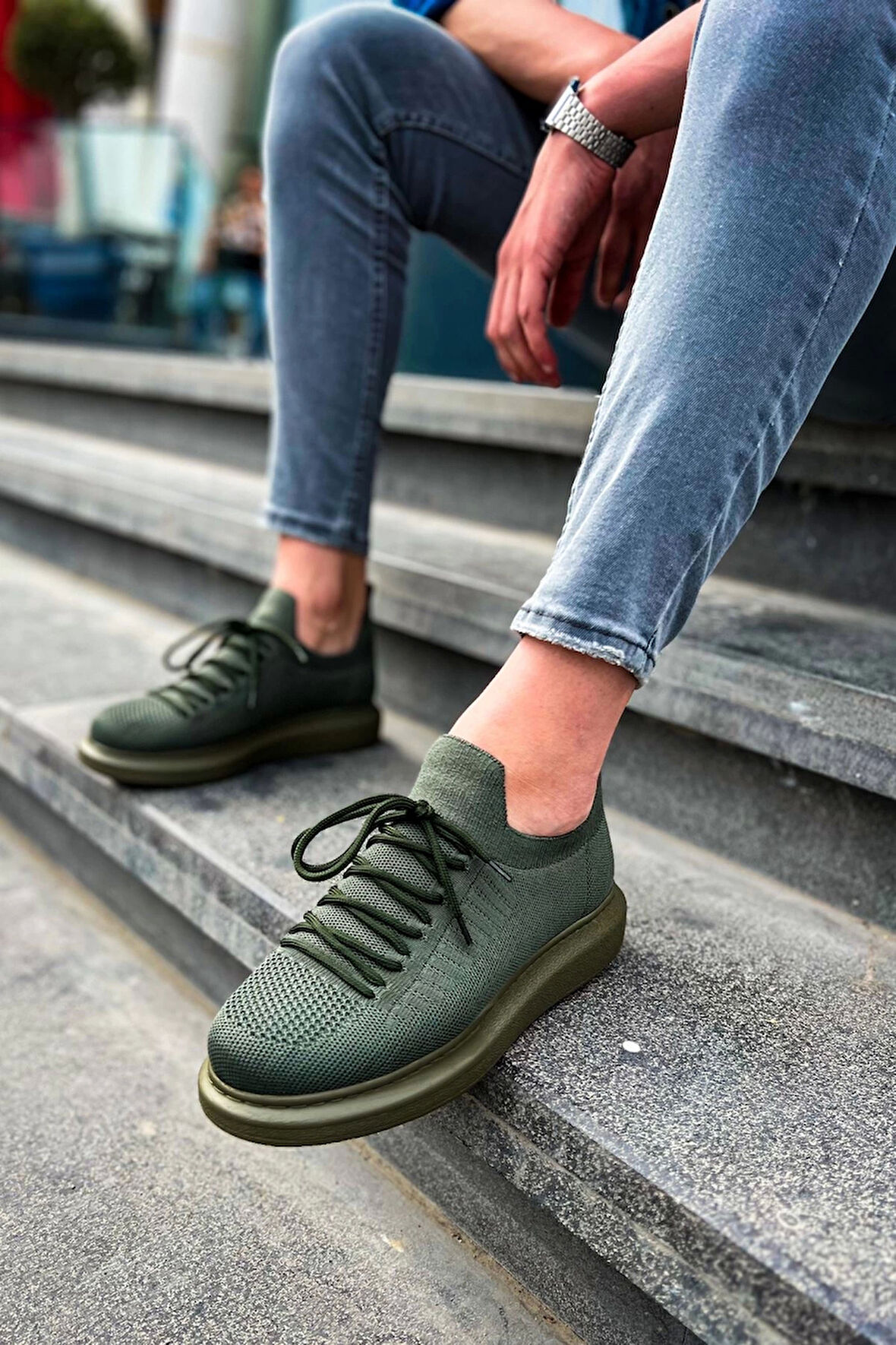CH307 RT Tricot Erkek Ayakkabı HAKI