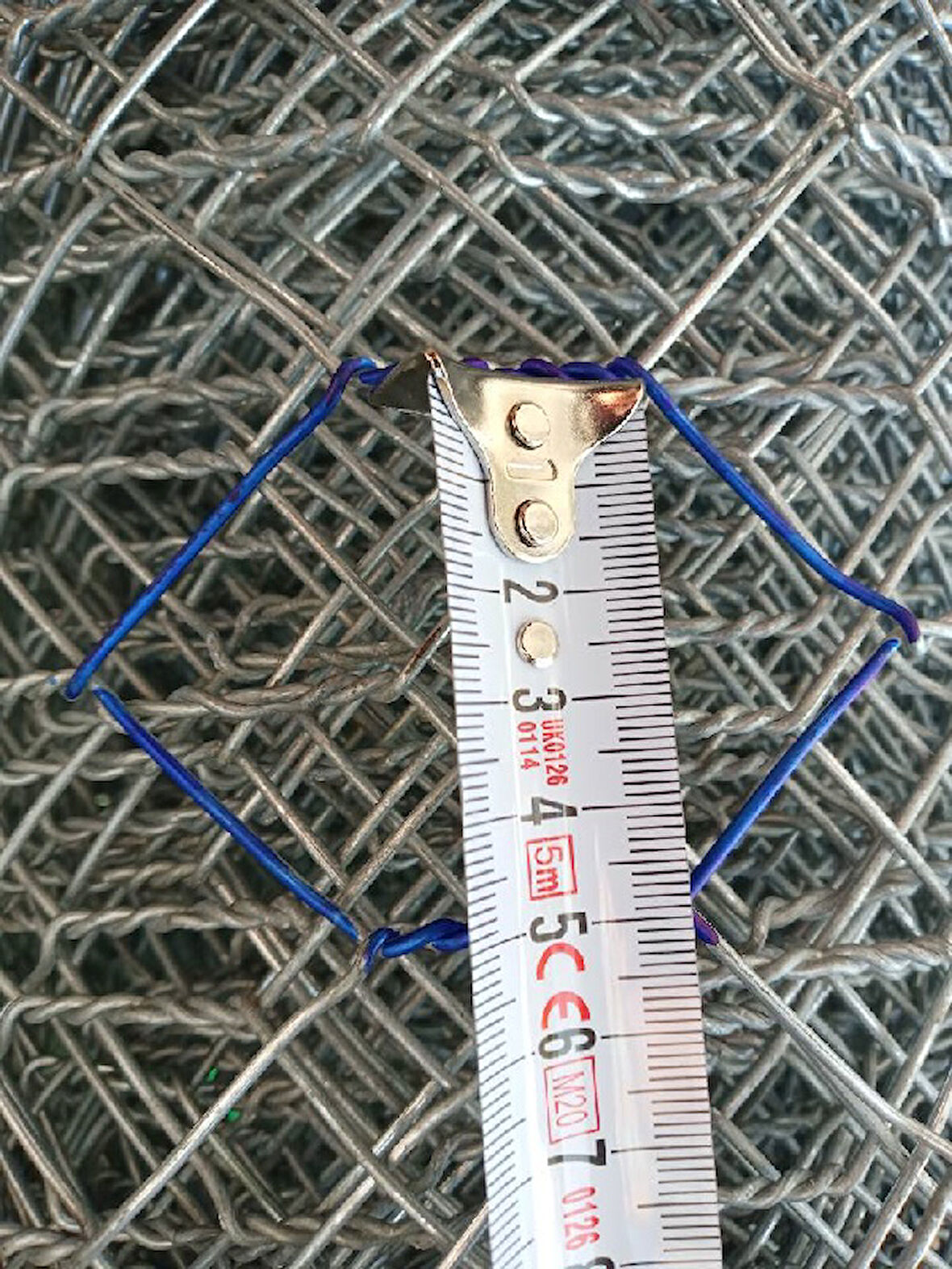 Bahçe Çit Teli 120 cm x 20 mt - 1,6 mm Kalınlık 5x5 Dar Göz