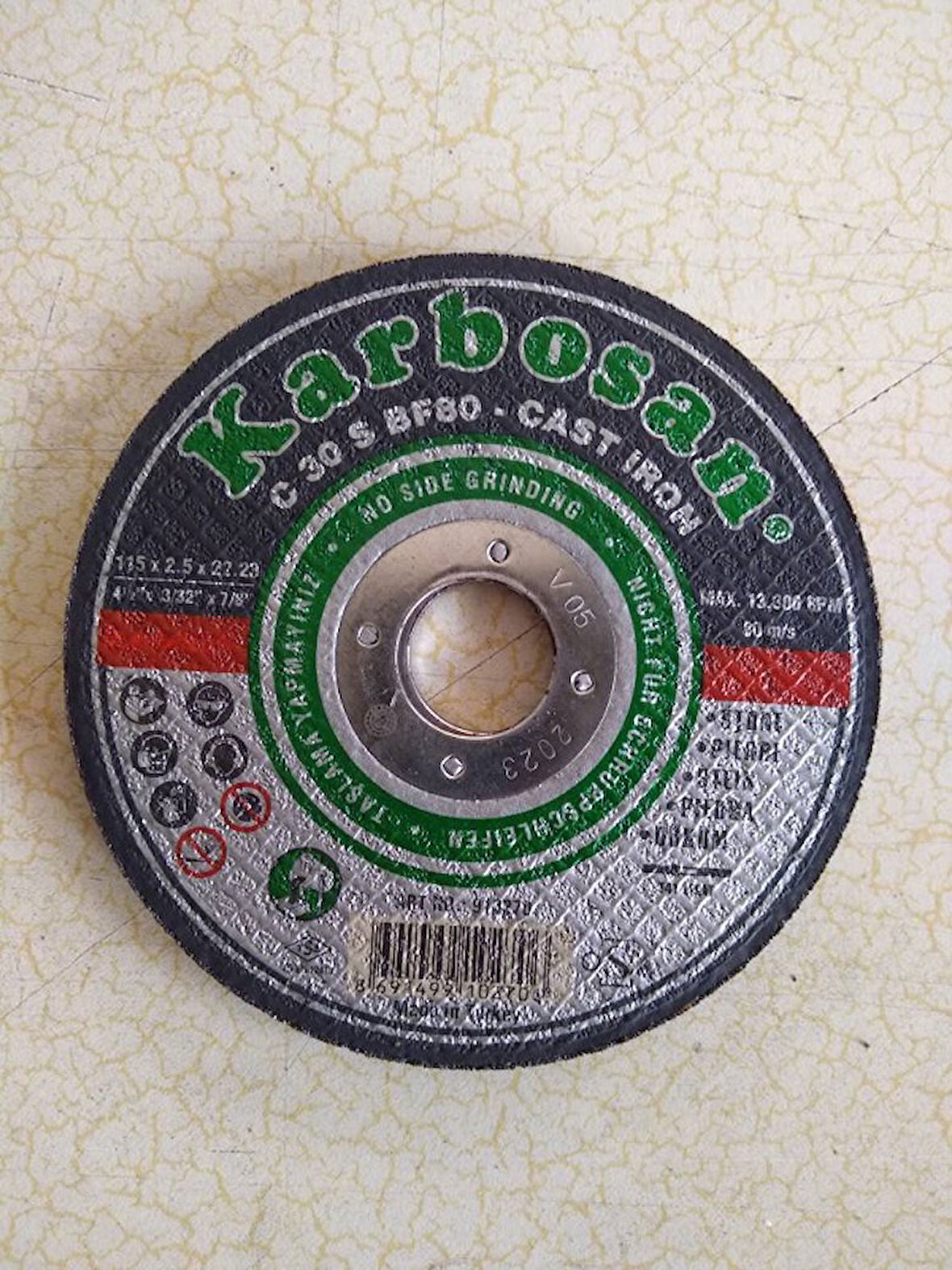 5 Adet 115 mm Karbosan Genel Taş  Kesici Disk