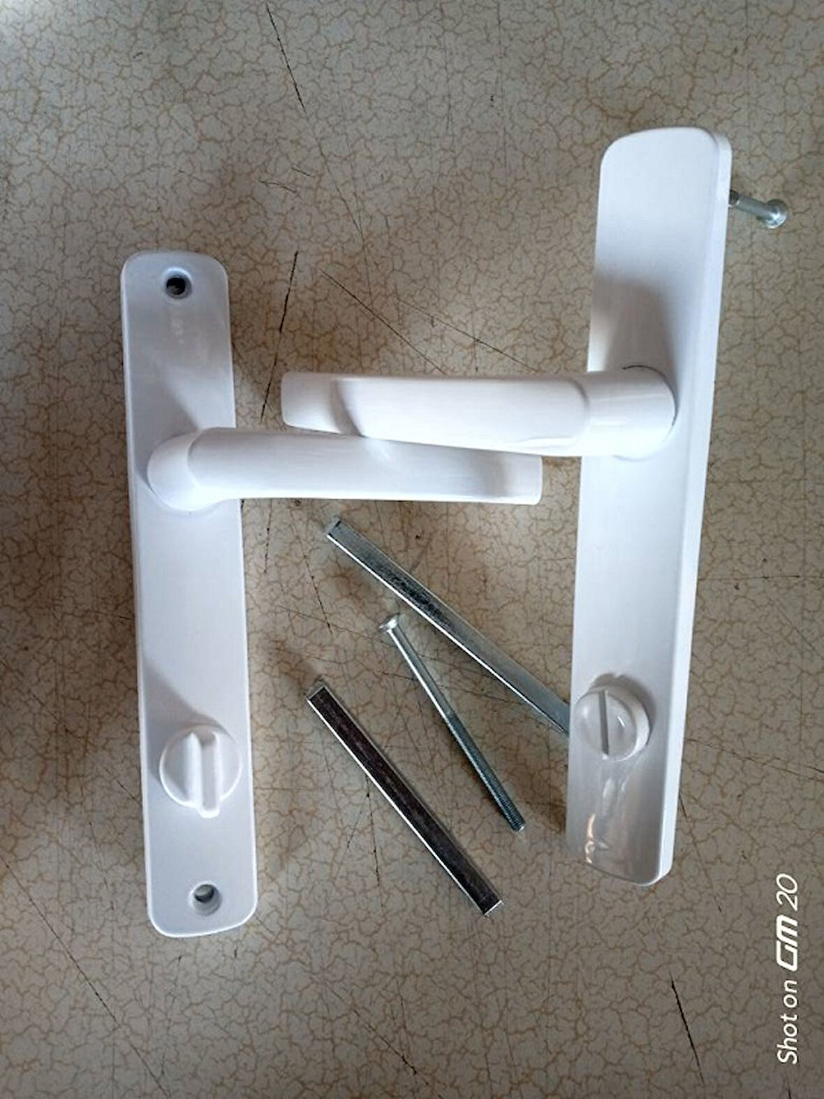 PVC - PEN Banyo - Wc Kapı Kolu Mandallı
