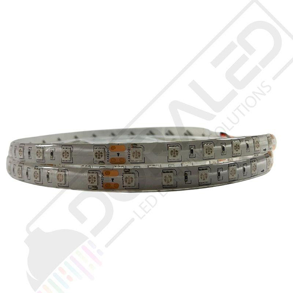 24V Şerit Led Amber 5050 IP20 24Volt Şerit Led (5m)