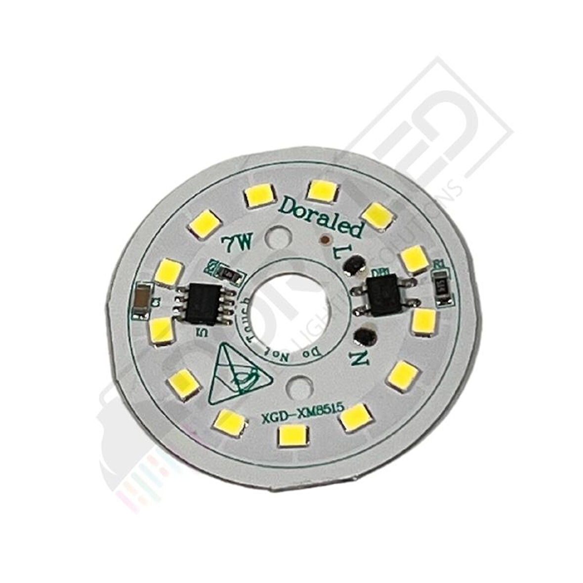220Volt 7Watt Smd 5630 Ledli Led Modül 10mm Delik Çaplı Beyaz 220V 7W Avize Ledi 44MM(3 Adet)