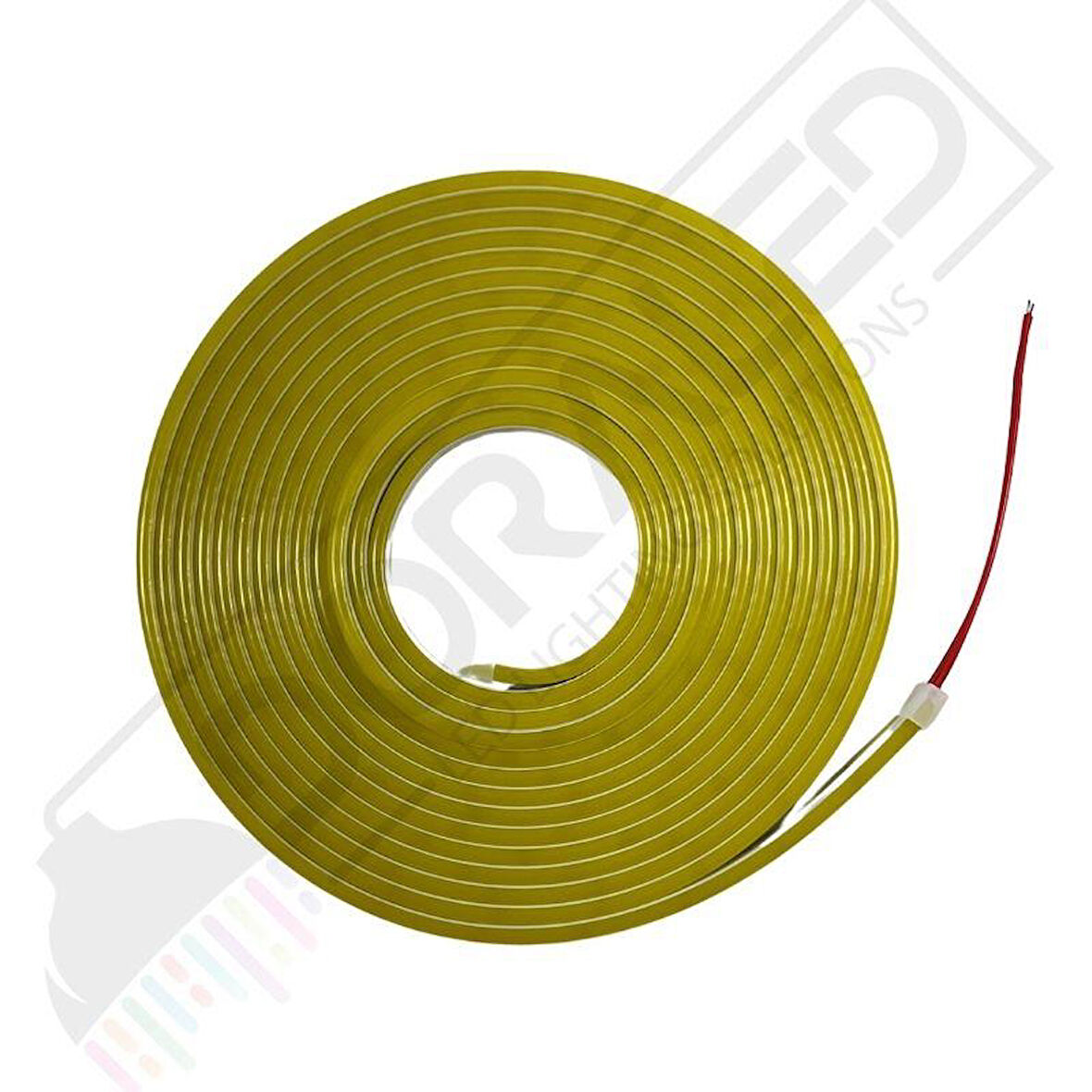 12 Volt 6x12mm Gün Işığı Esnek Neon Led 5 Metre (2.5 cm'de Kesilebilir.)