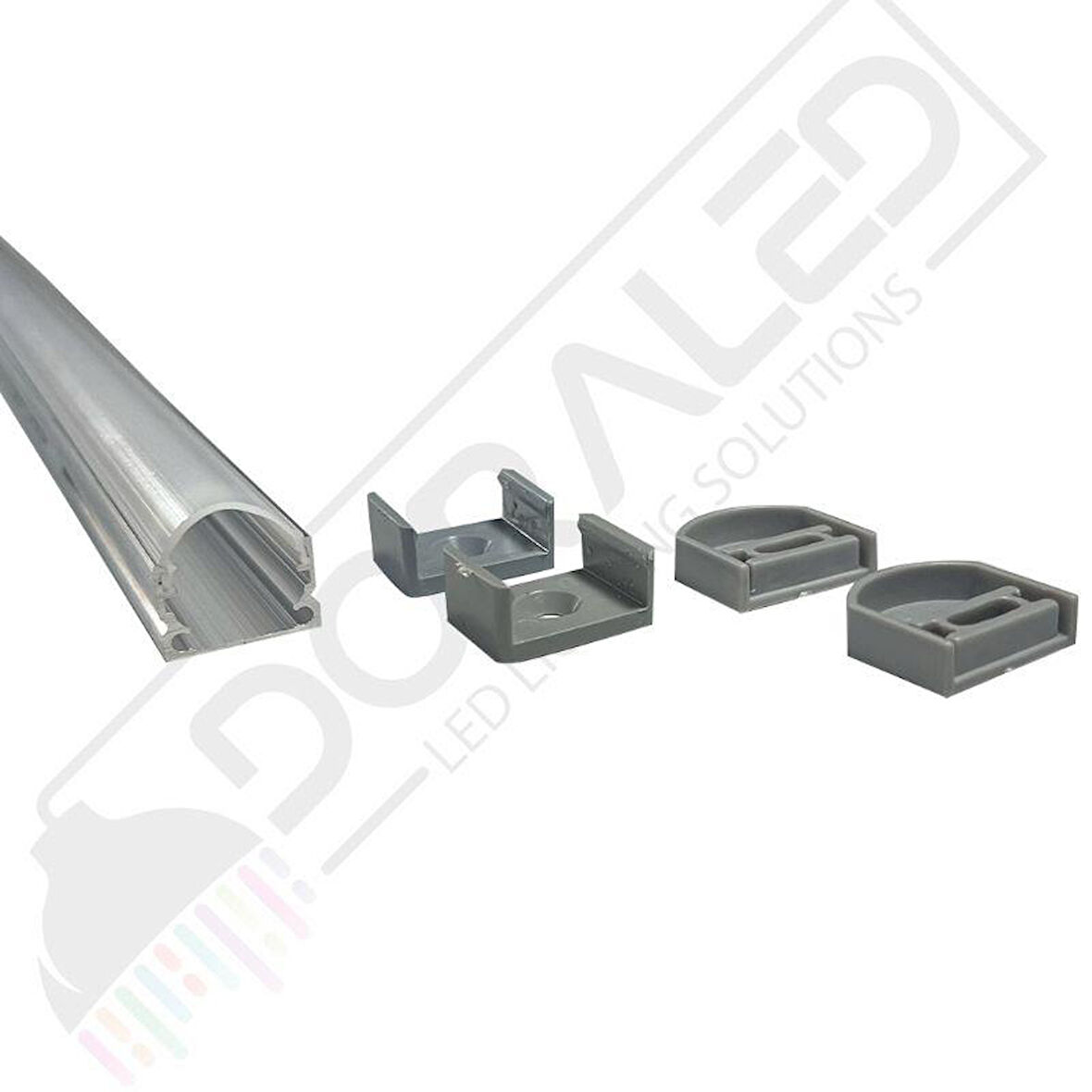 Alüminyum Boş Kasa Led Profil Yerli Kasa Opak Cam 120Cm