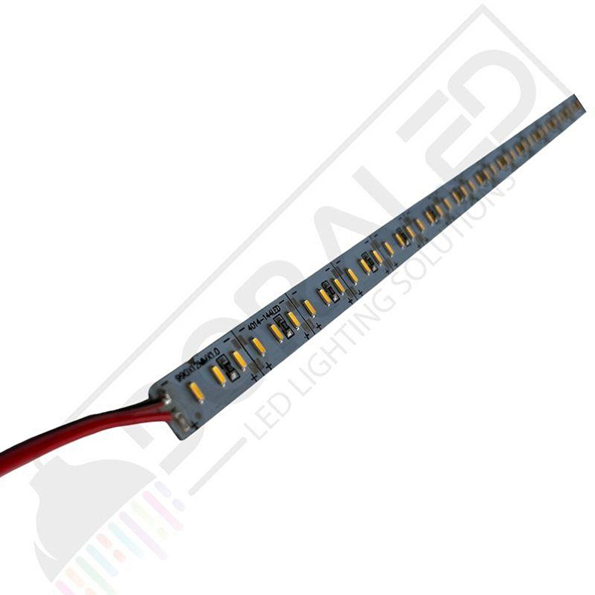 12 Volt 4014 Ledli Led Bar Alüminyum Çubuk Led 144 Sık Ledli Natural Beyaz 4000-4500K