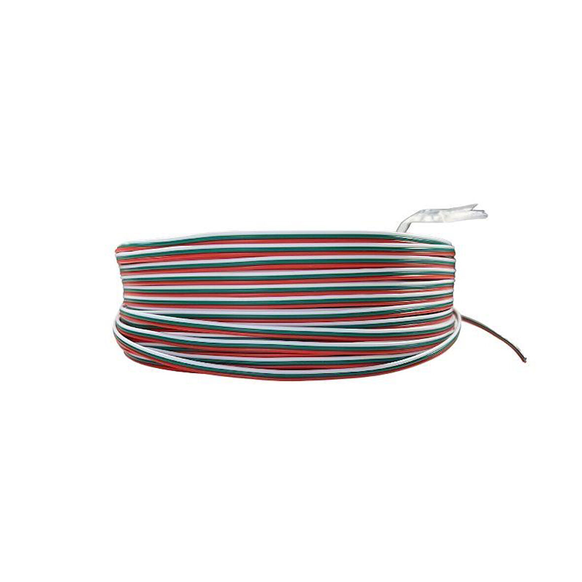 JFT Kablo 3 Lü Şerit Led Kablosu 4X0.22 Kalaylı %100 Bakır 100m