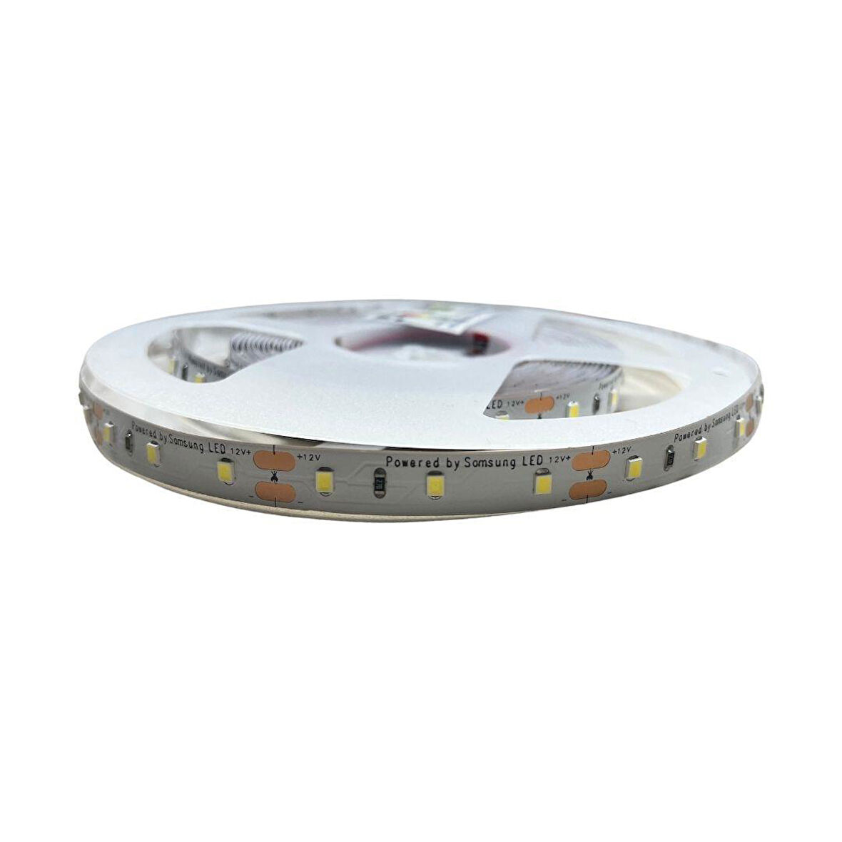 SAMSUNG ŞERİT LED SAMSUNG LEDLİ 2835 SMD 6500K ŞERİT LED 12V 14.4W IP20 5M