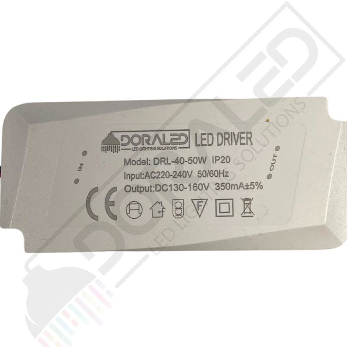 40-50W 350Ma 130-160V Power Led Driver IP20 Power Led Sürücü