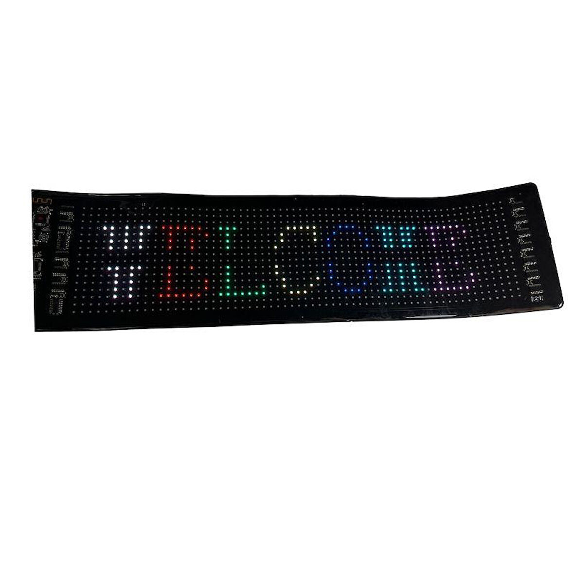 Bluetooth Lu Telefon Kontrollü 16x64 Flexible Matrix Led Ekran 5-12V (370*87 mm)