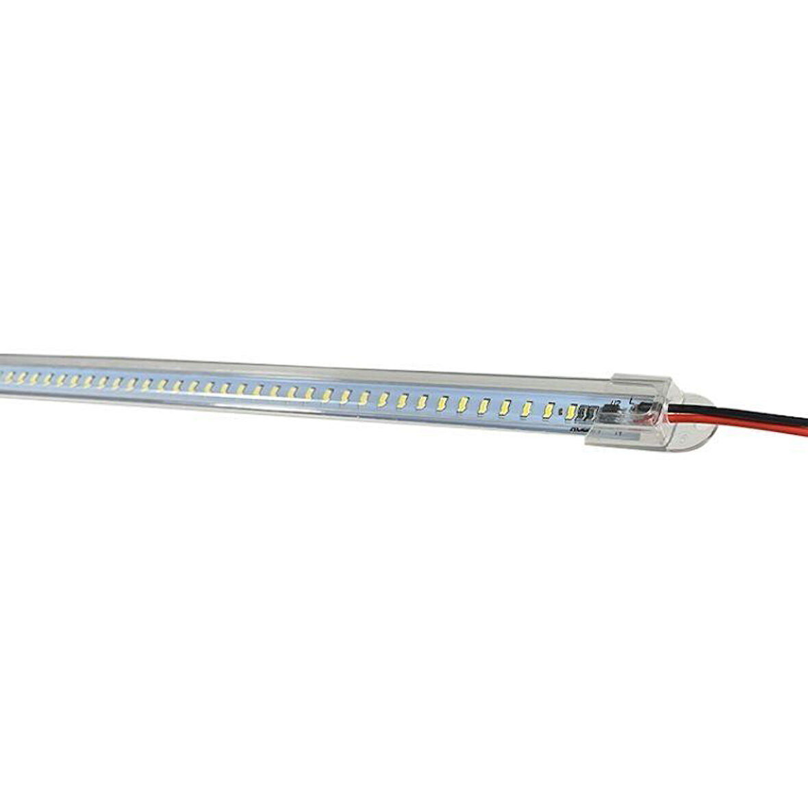 220 Volt 4014 Çubuk Led Beyaz 6000-6500K -Şeffaf Cam 50 CM Kasalı Dim Edilebilir Bar Led 220v