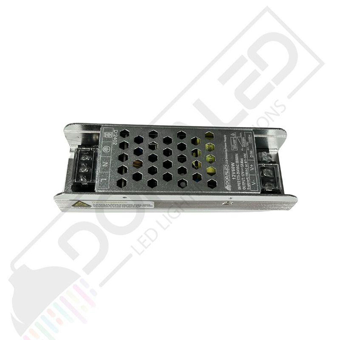 12 Volt 0-10v Dim Edilebilir Şerit Led Adaptör Akıllı ev 0-10v 5 Amper 60 Watt Adaptör