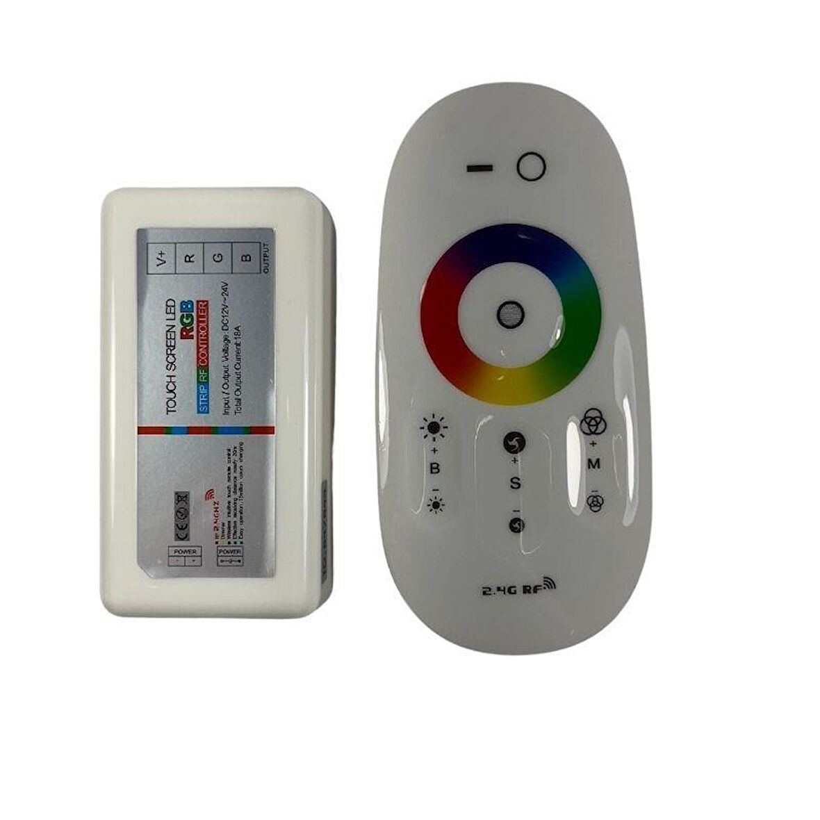 2.4G RF Touch Dokunmatik RGB Led Uzaktan Kumanda Kodlu 12-24V