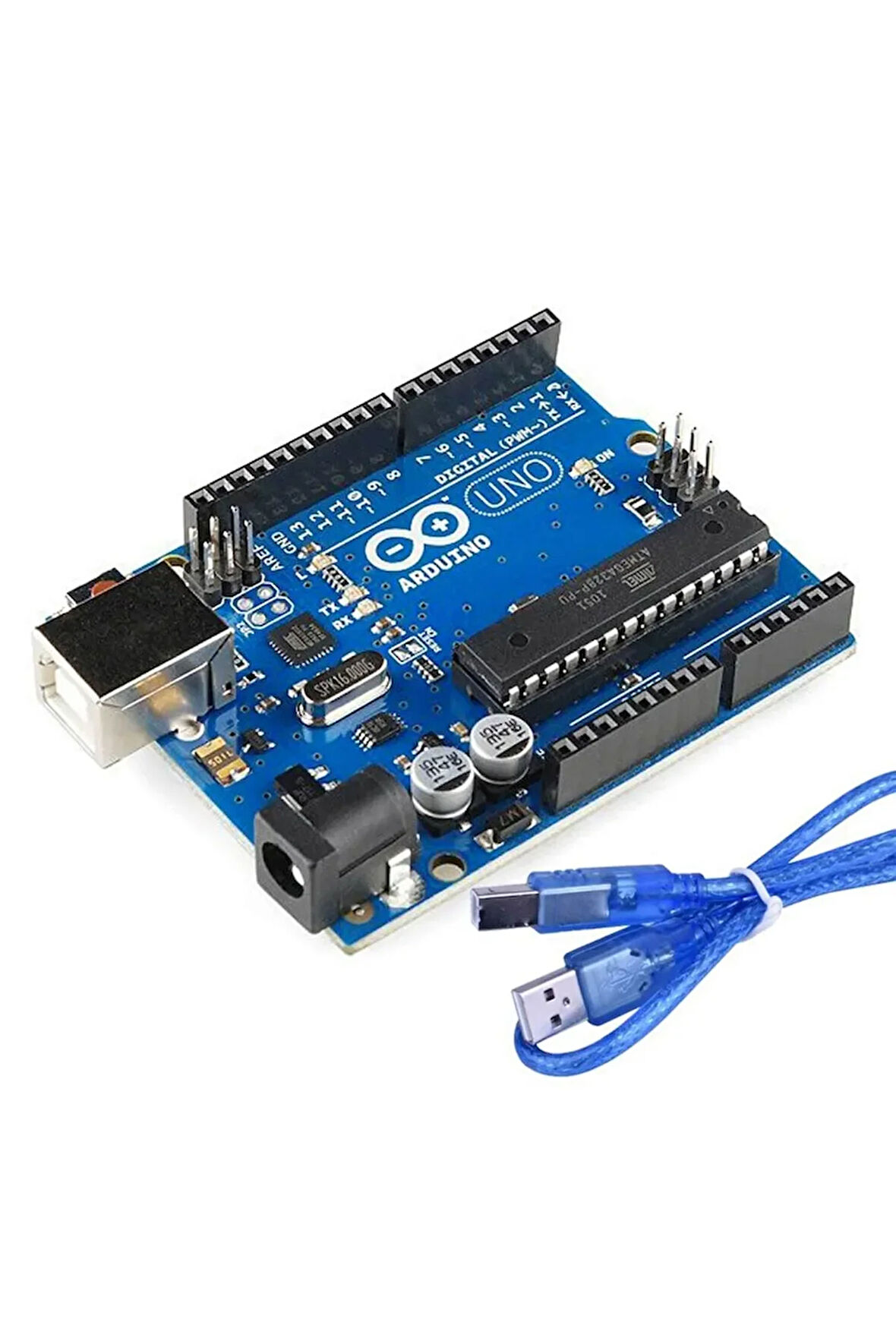 Arduino Uno R3 DIP- Klon (USB Kablo Dahil)