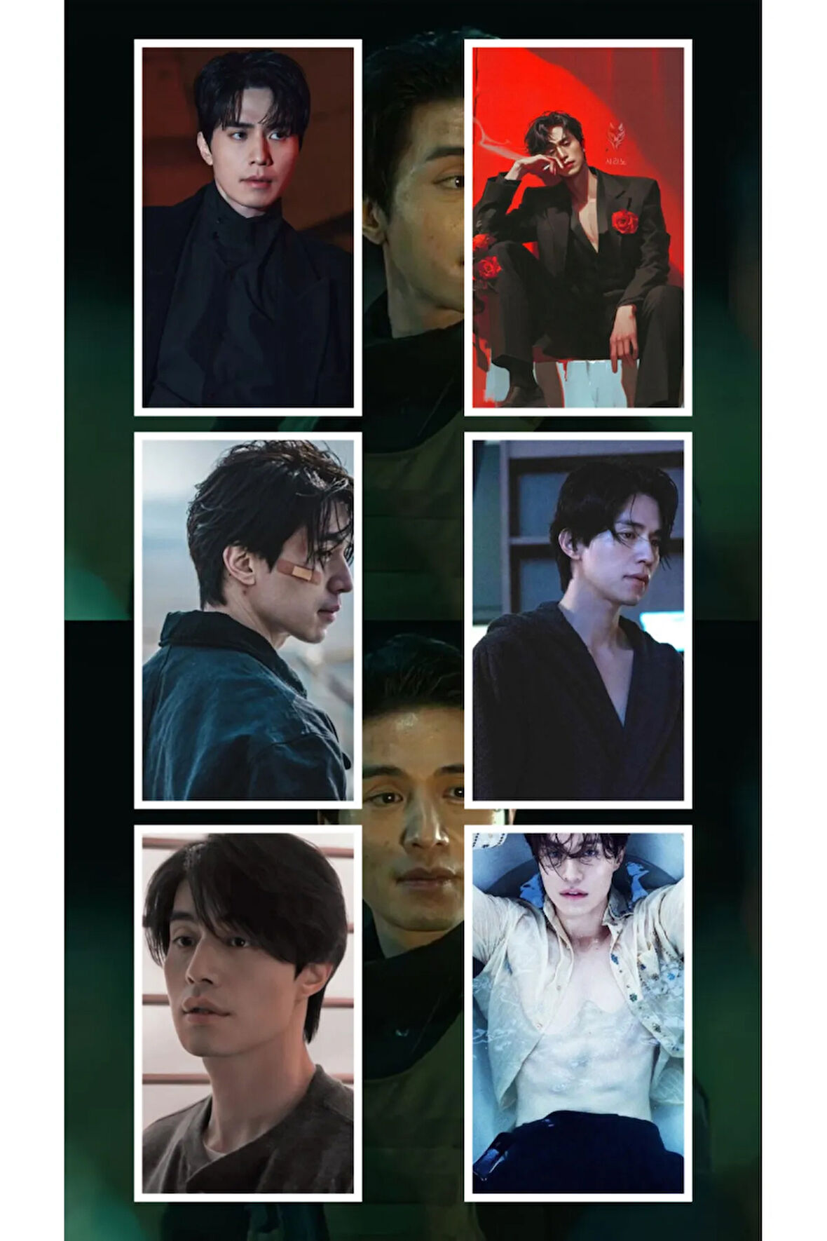 K-Drama Lee Dong-wook, Jeong Ji-man karakteri 8 adet Karışık Stickers