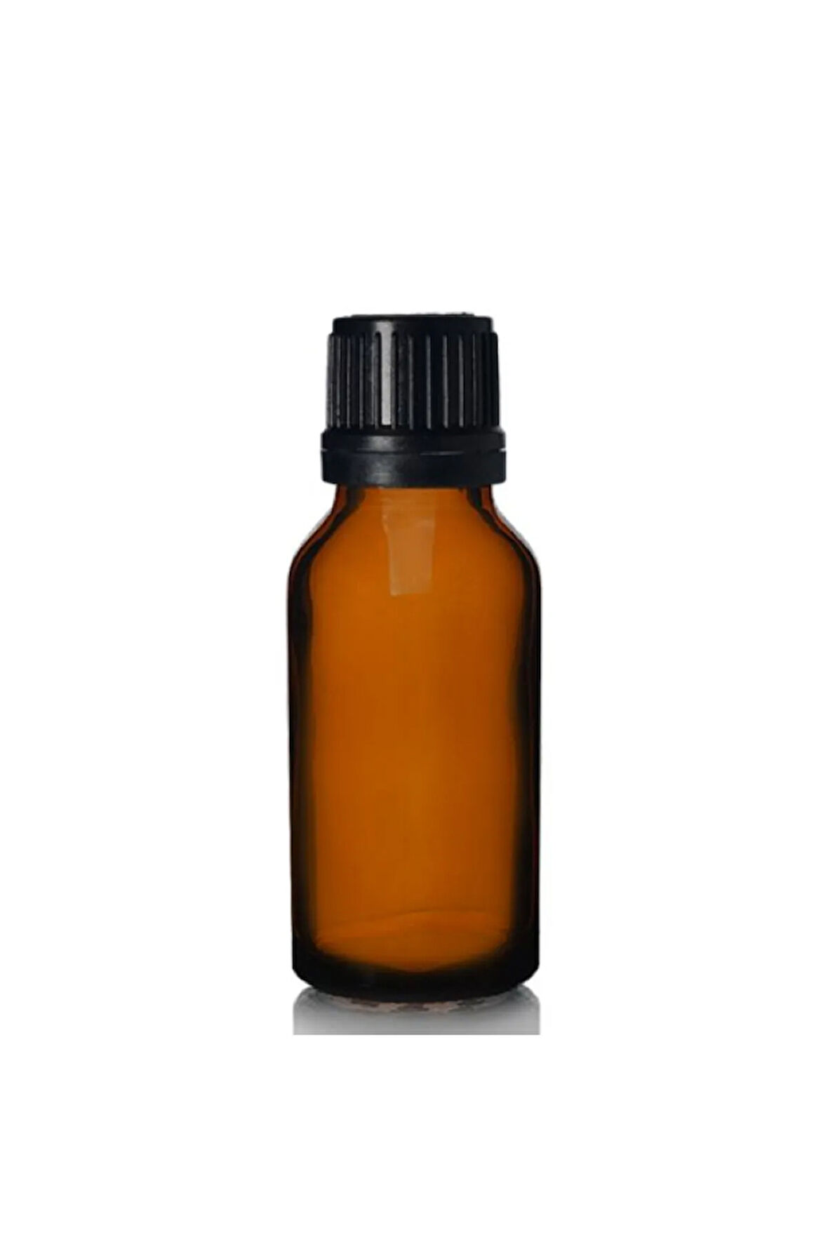 Amber dropper siyah içten damlalıklı kapaklı cam şişe 20 ml 5 adet