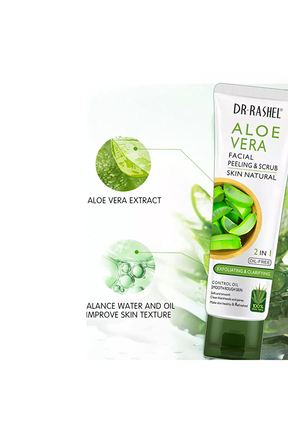 Aloe Vera 2'si 1 Arada Arındırıcı Peeling 100g (1 adet)