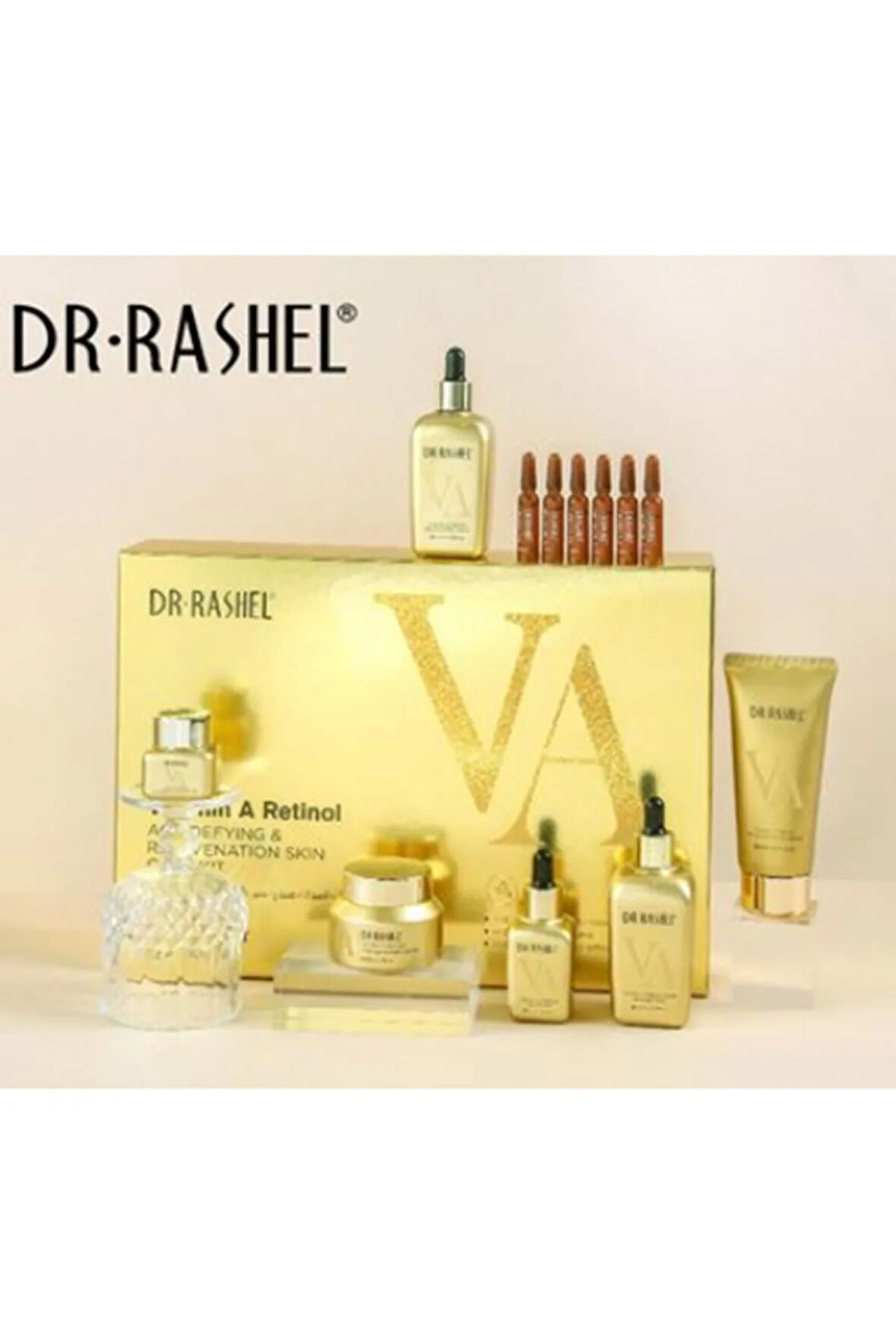 Vitamin A Retinol Yaşlanma Karşıtı ve Gençleştirici Cilt Bakım Seti 12 Parça