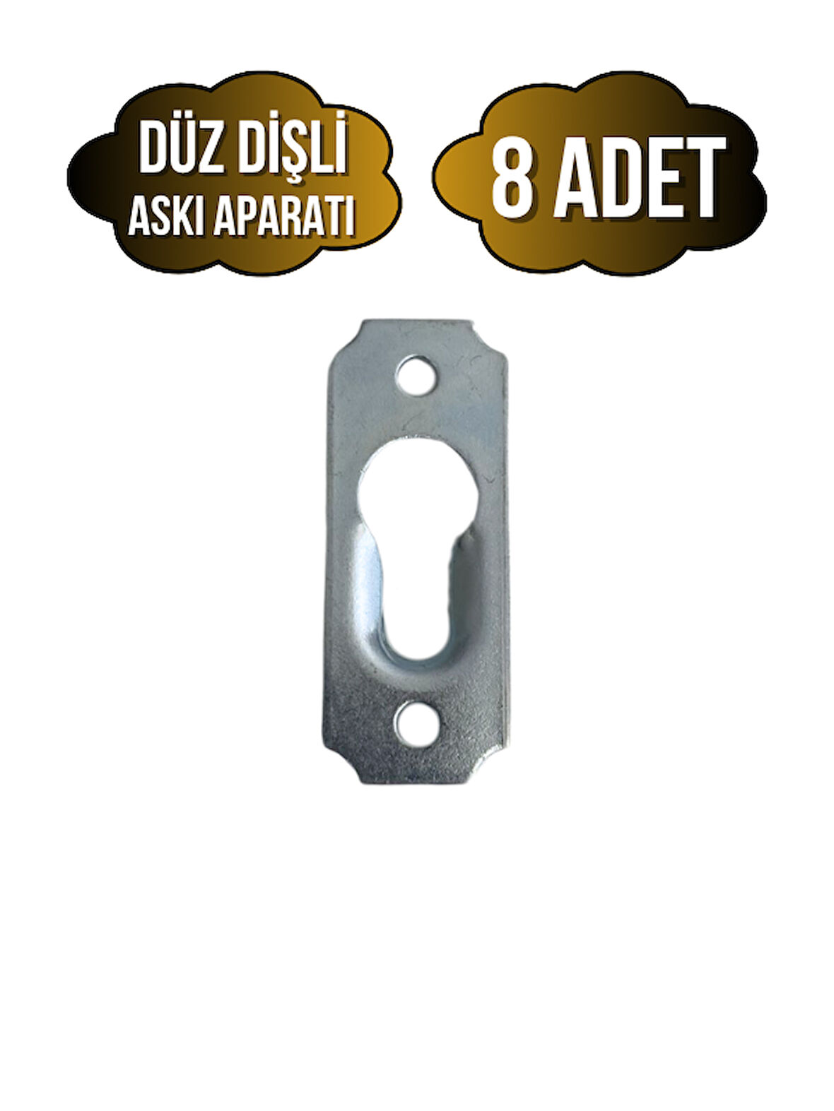 Tablo ve Çerçeve Askı Demiri Dişli Askı Aparatı(METAL)(BOY:40MM EN:15MM)(8 ADET)