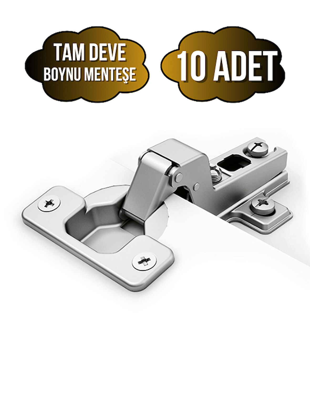 Tam Süper Deve Dolap Kapak Menteşesi Tas Menteşe(TAM SÜPER DEVE MENTEŞE)(10 ADET)