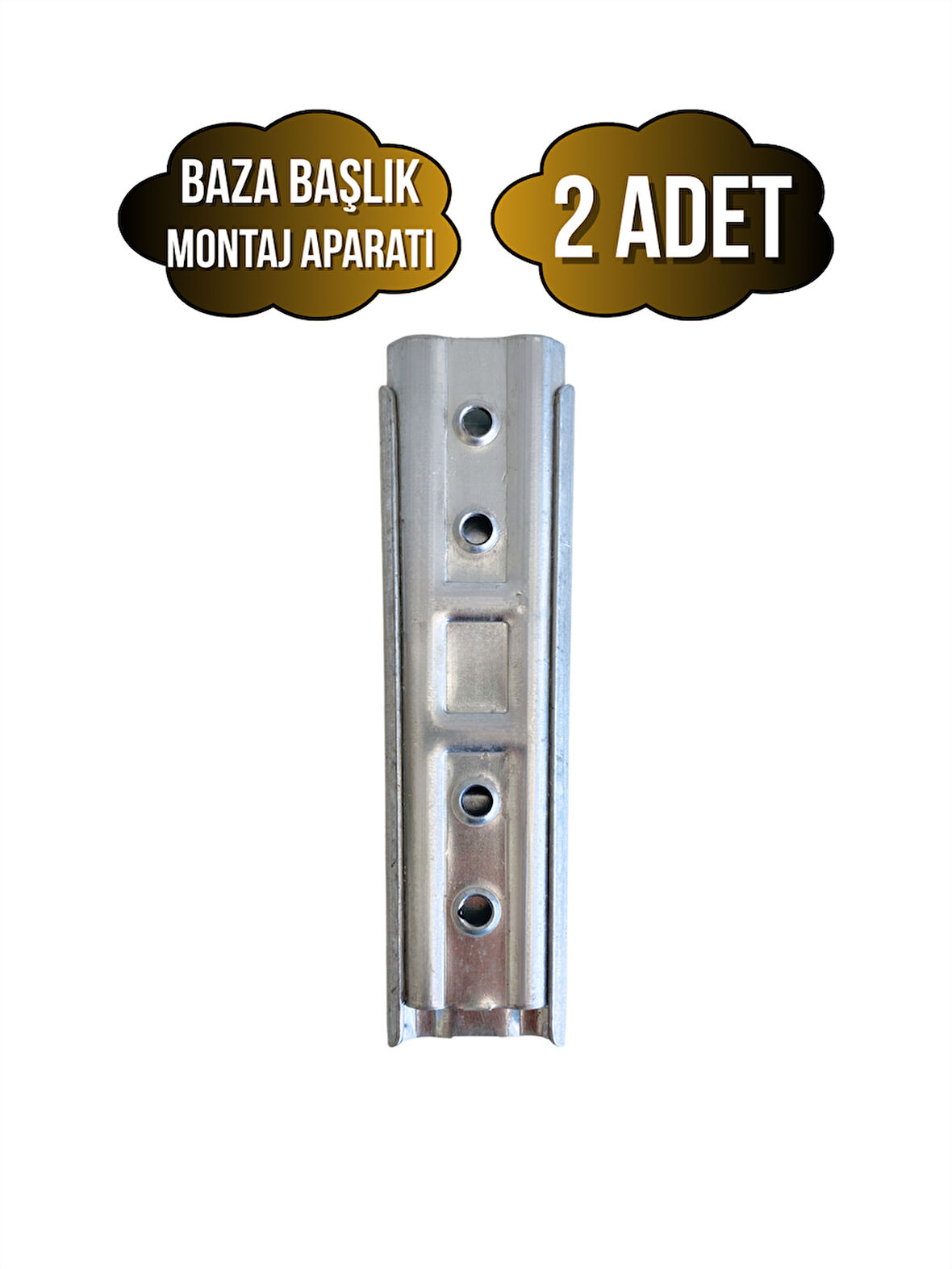 Metal 15cm Baza Başlık Montaj Aparatı Duvar Askı Aparatı(15CM)(METAL)(2 ADET)