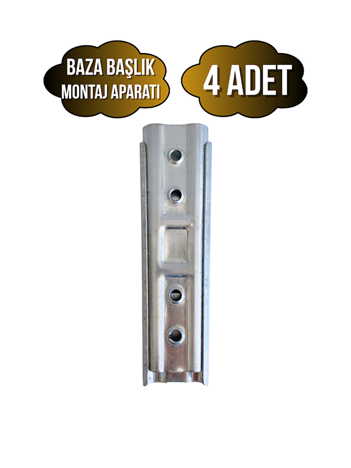 Metal 15cm Baza Başlık Montaj Aparatı Duvar Askı Aparatı(15CM)(METAL)(4 ADET)