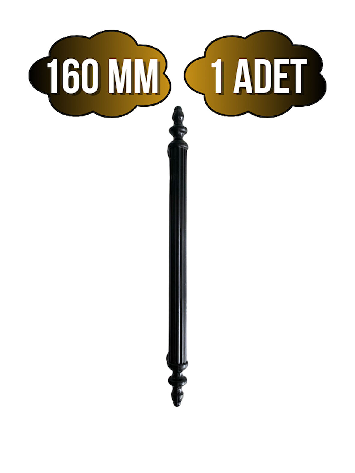 Plastik Siyah Kulp Mobilya ve Dolap Kulpu(SİYAH)(160MM)(1 ADET)
