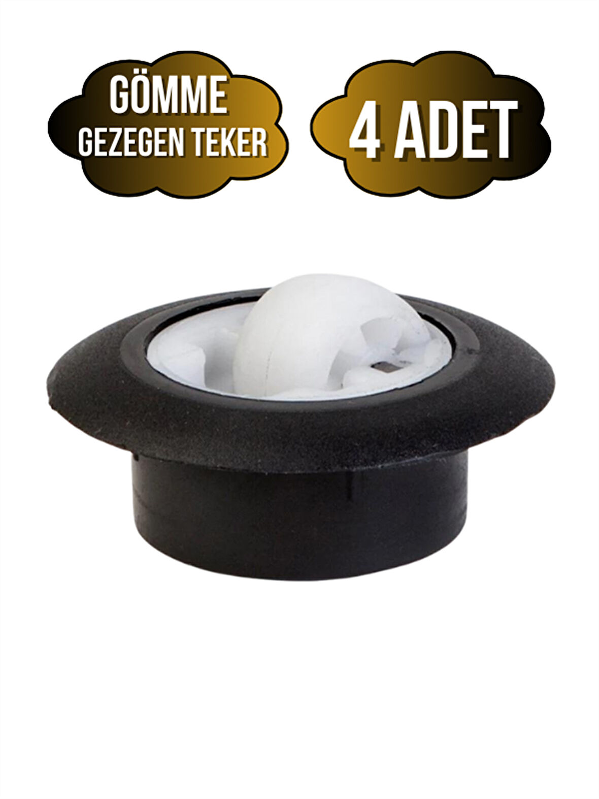 Gömme Gezegen Sehpa Tekeri Gizli Yuvarlak Masa Tekeri(SİYAH)(4 ADET)(İÇ ÇAPI:35MM DIŞ ÇAPI:53MM)