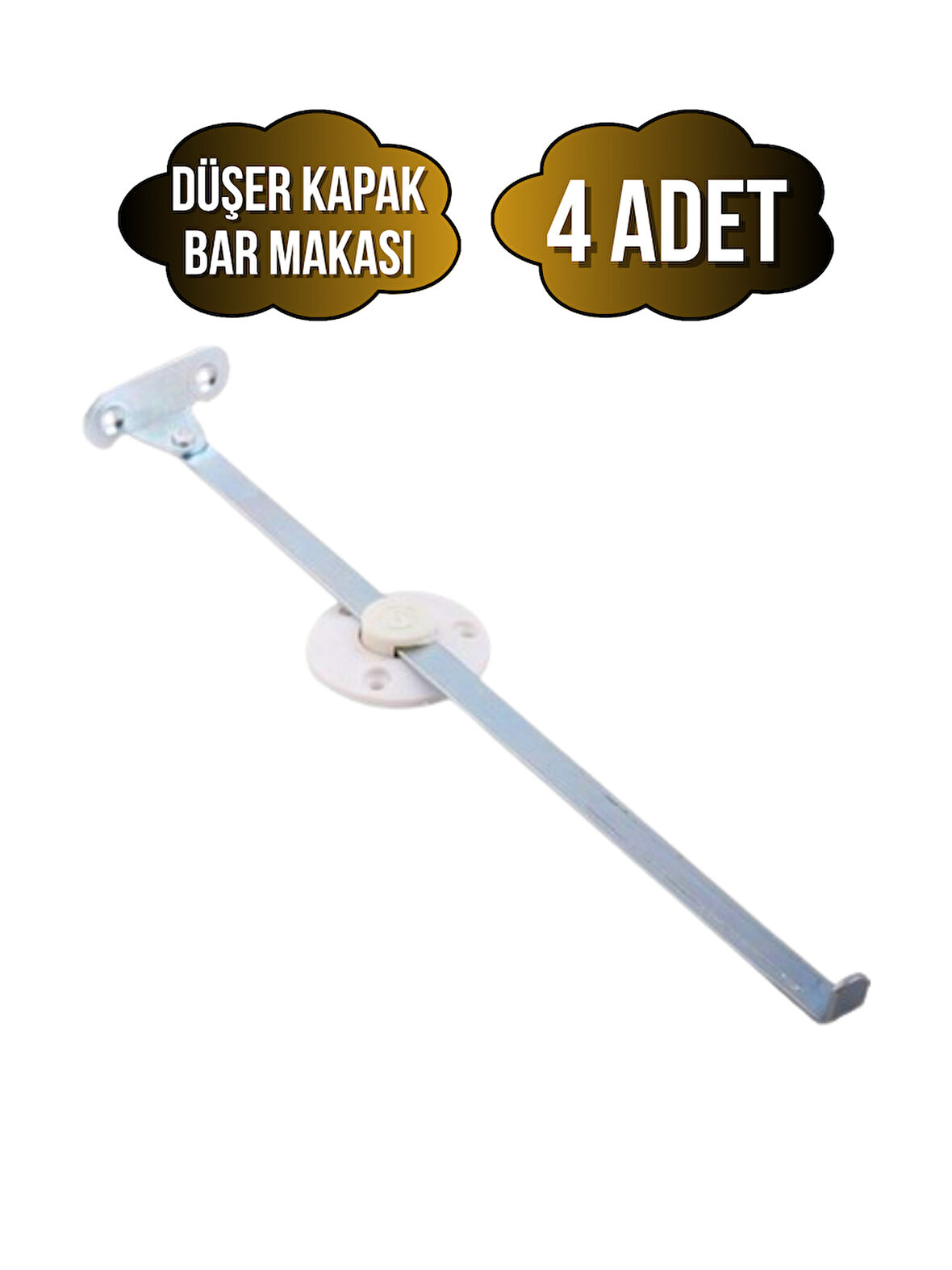 Düşer Kapak Mekanizması Makası Beyaz Bar Makası(BEYAZ)(4 ADET)
