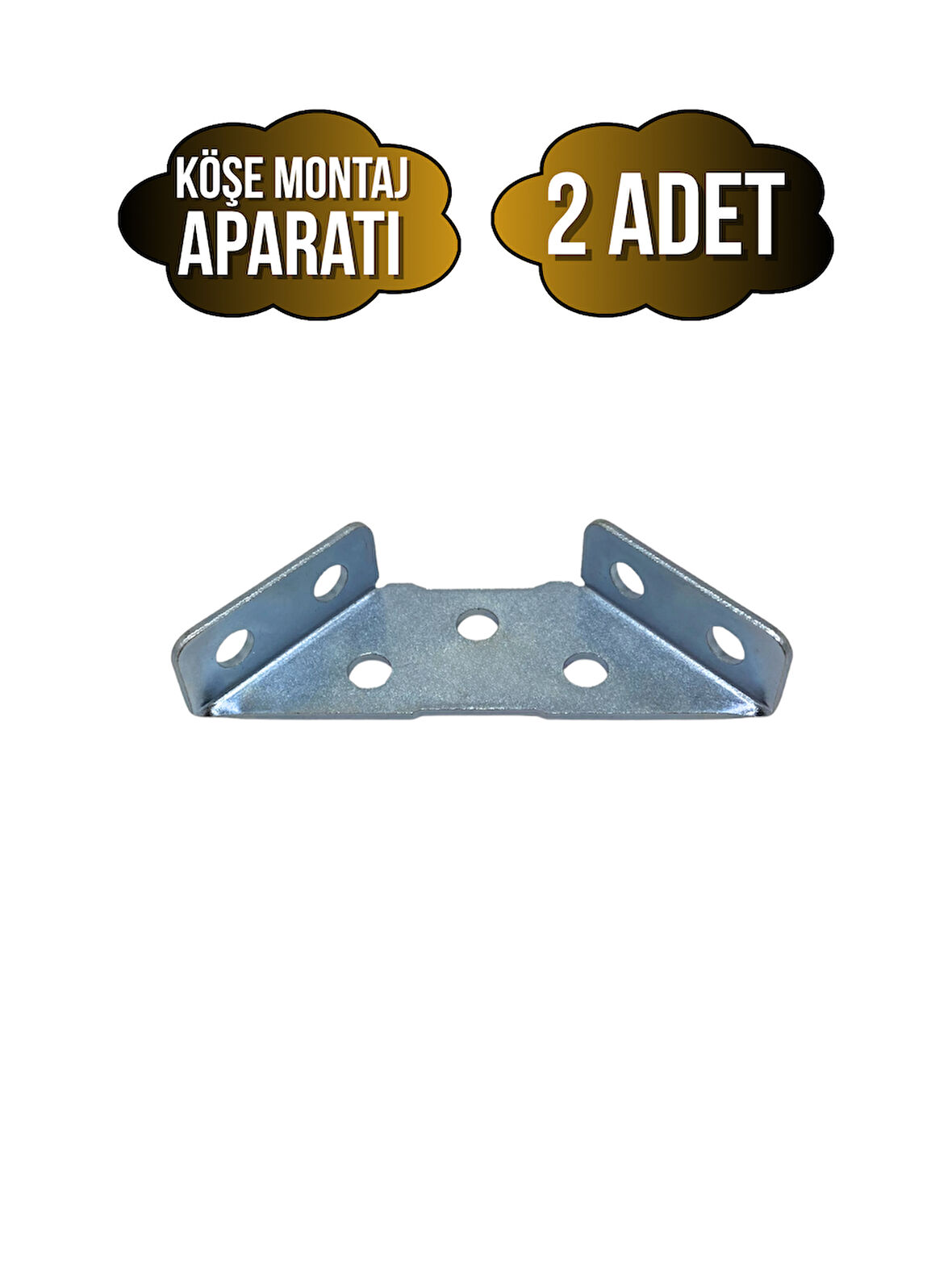 Köşe Montaj Mobilya Bağlantı Demiri Çok Yönlü Dolap Köşe Bağlantı Demiri(METAL)(2 ADET)