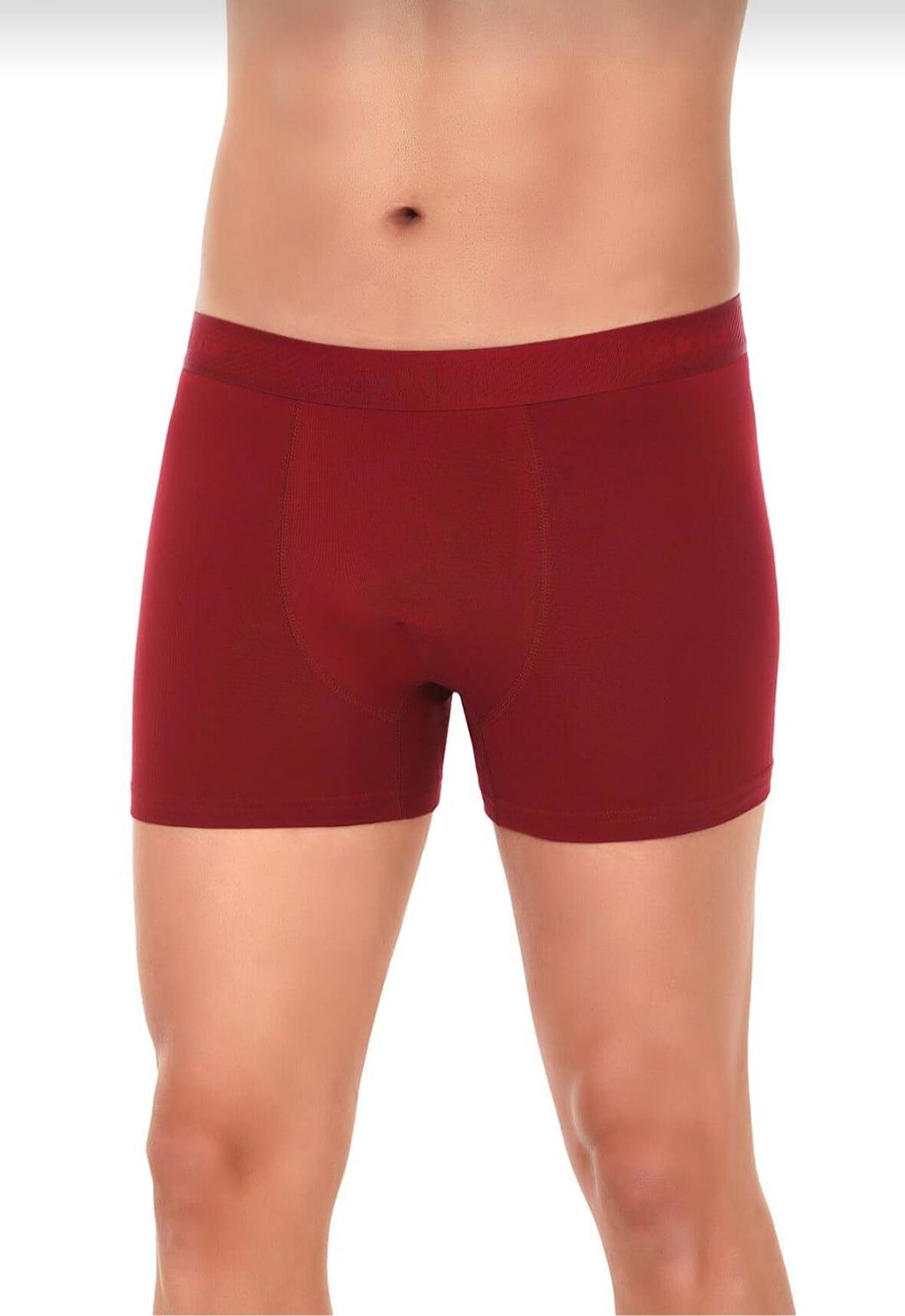 YILDIZ 37 ERKEK LİKRALI BOXER BORDO TEKLİ