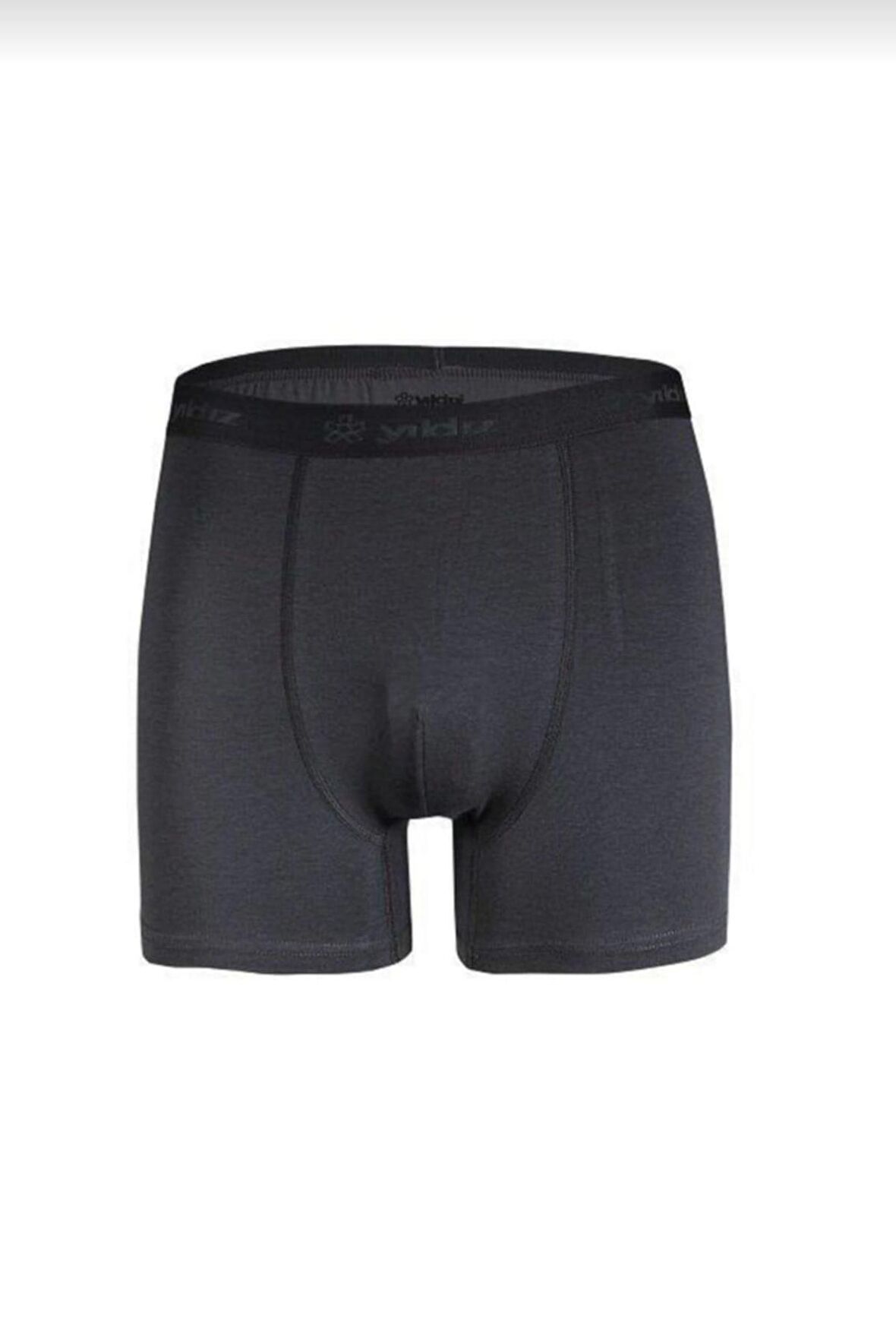  38 ERKEK LİKRALI BOXER FÜME TEKLİ