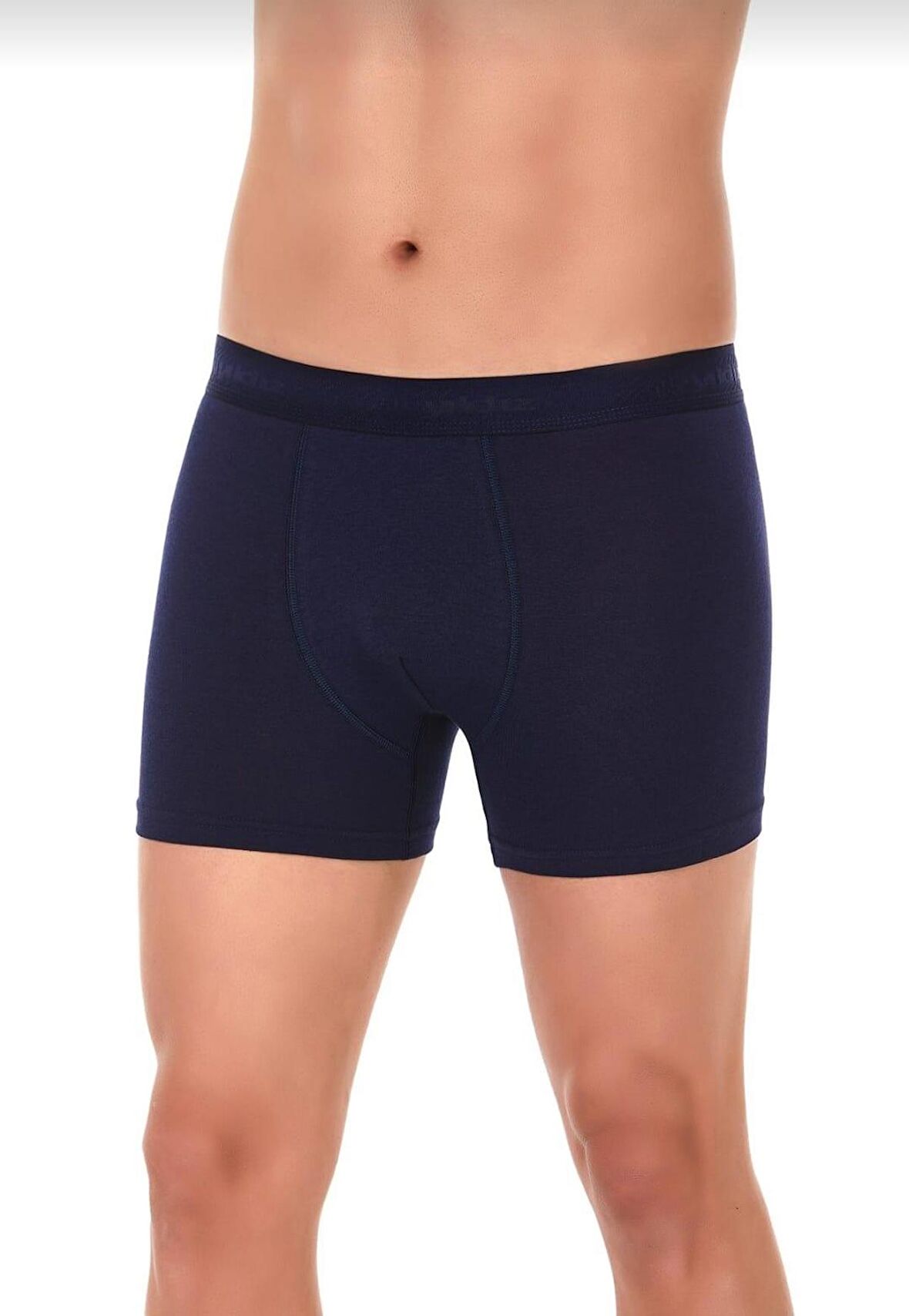  42 ERKEK LİKRALI BOXER LACİVERT 12 ADET