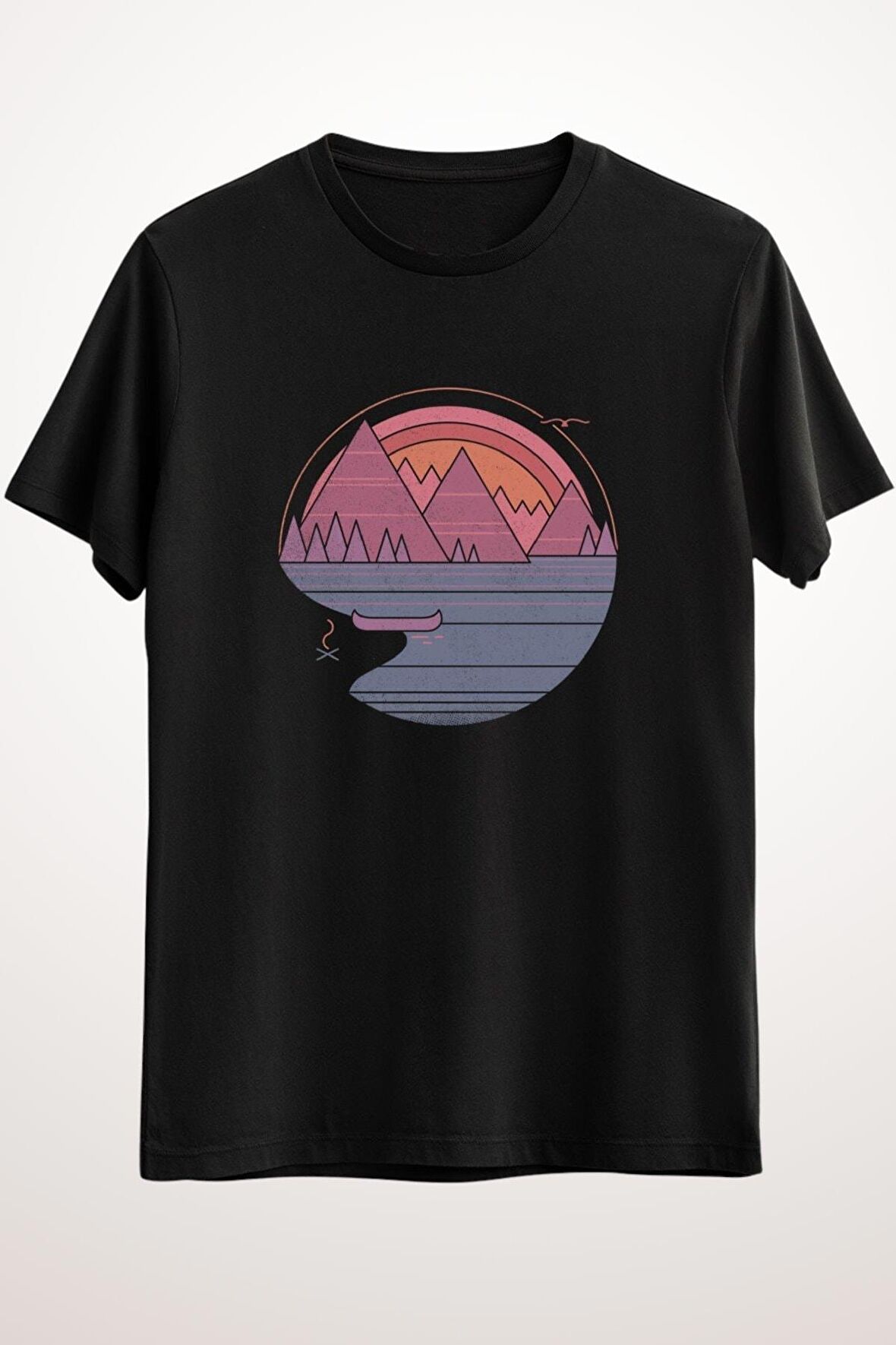 Erkek Siyah The Mountains Are Calling - Ds1394