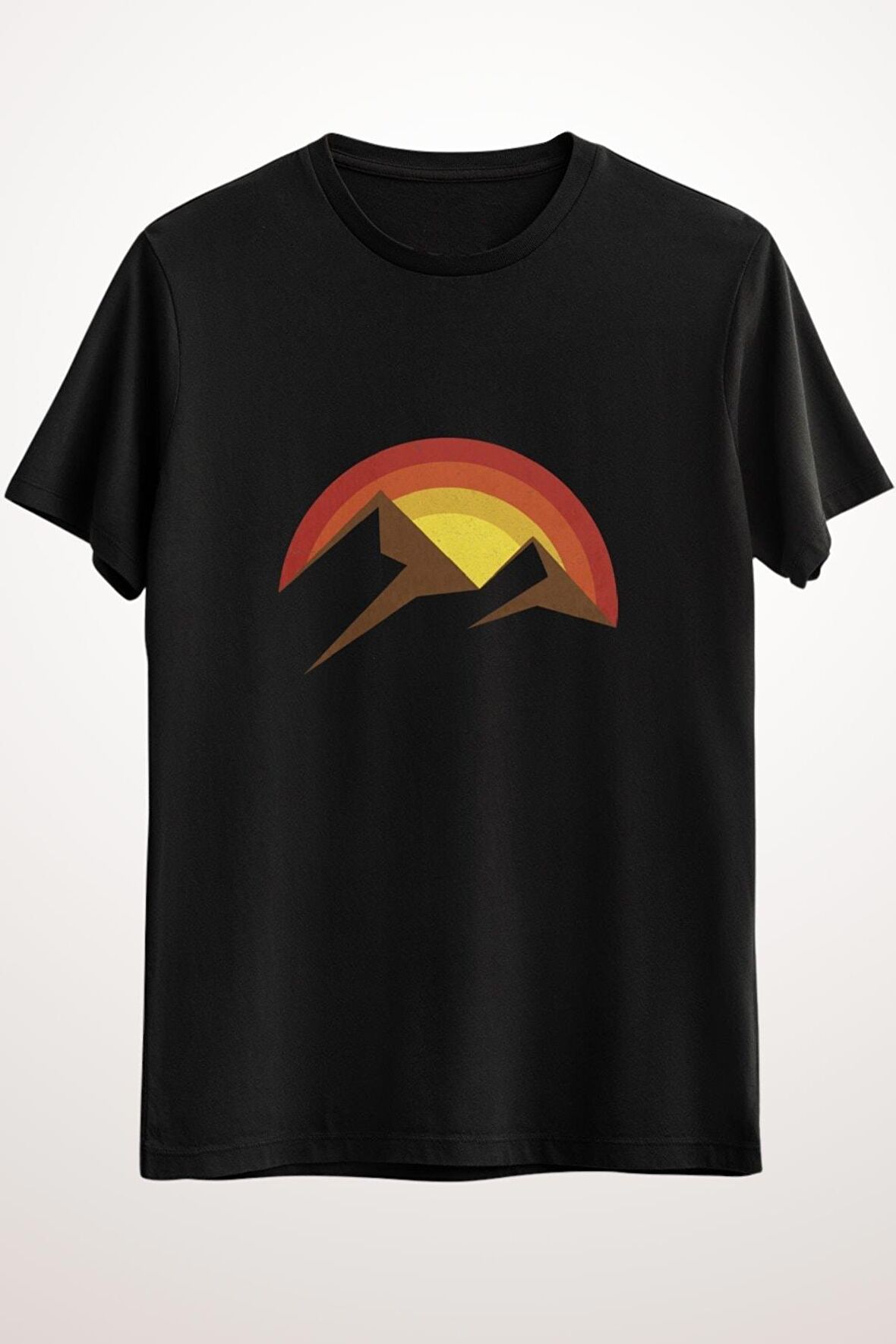 Erkek Siyah Sun And Autumn Mountains - Ds1640