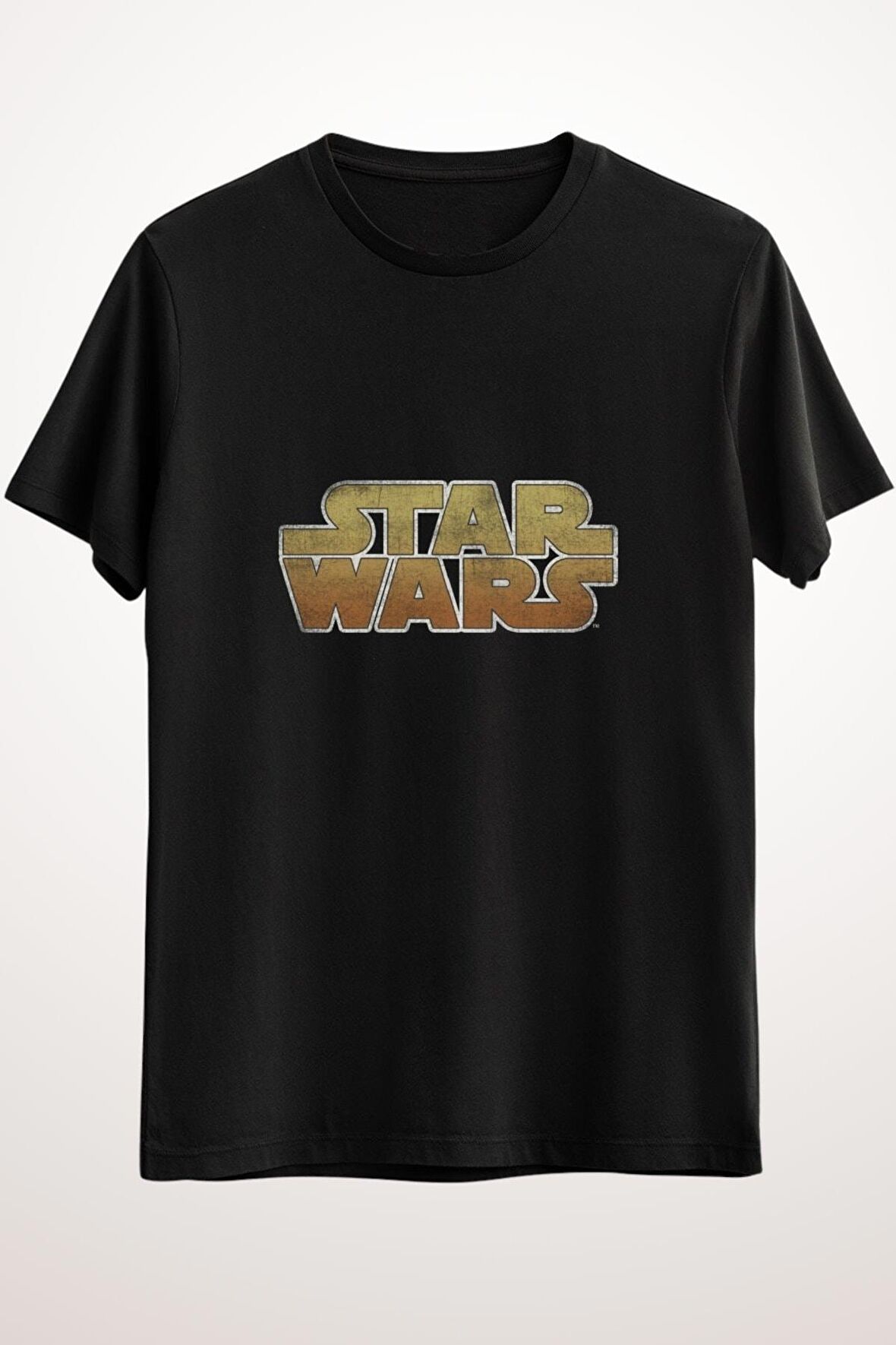 Erkek Siyah Star Wars Logo - Ds1755