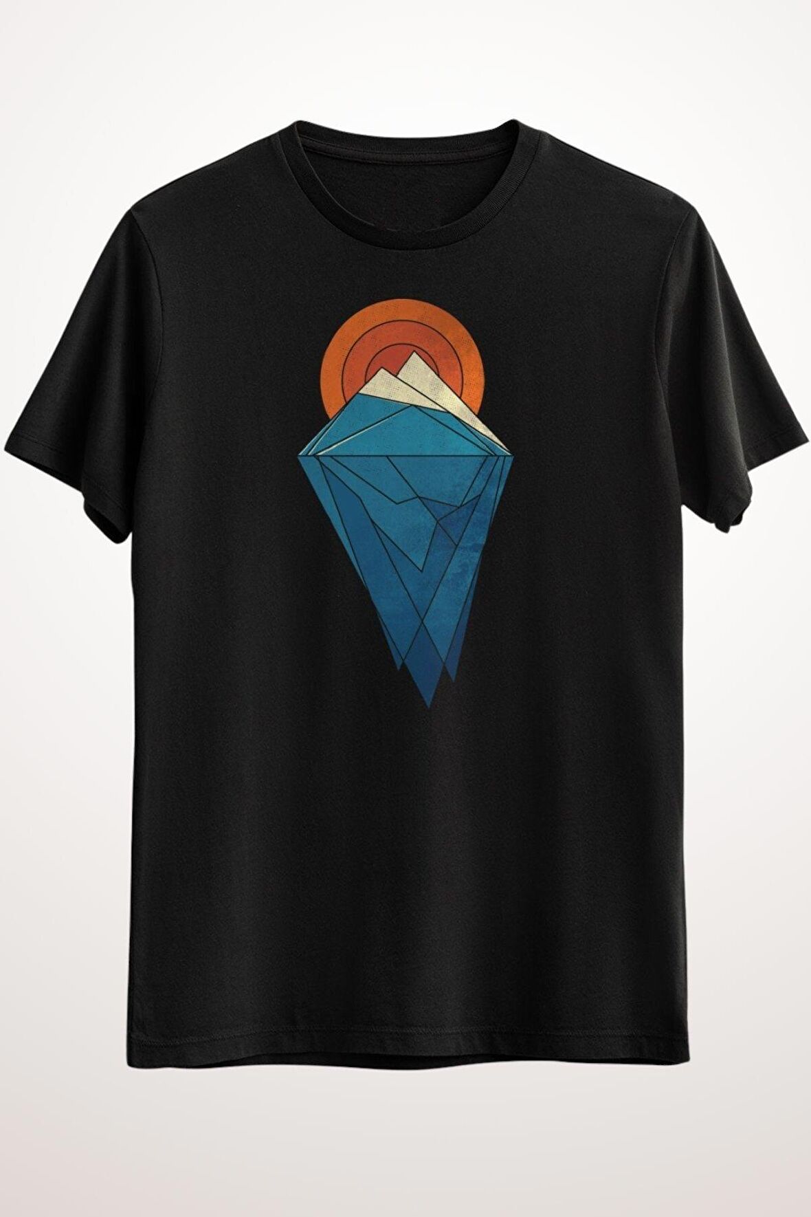 Erkek Siyah Mountain Geometric - Ds1900