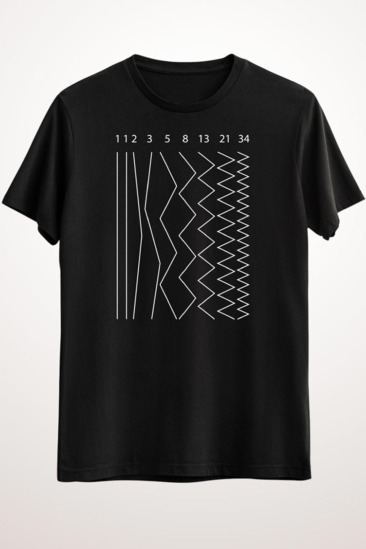 Erkek Siyah Fibonacci Sequence - Ds1914