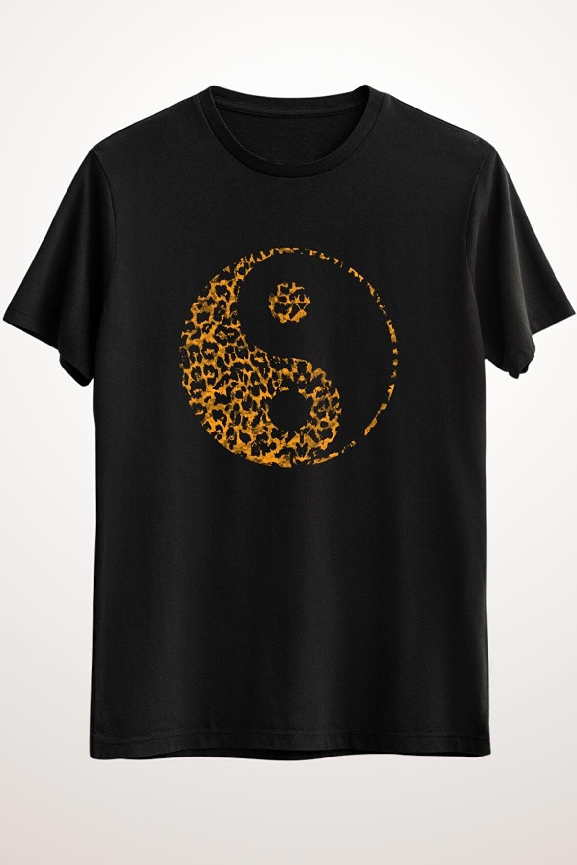 Erkek Siyah Yin Yang Leopard - Ds2130