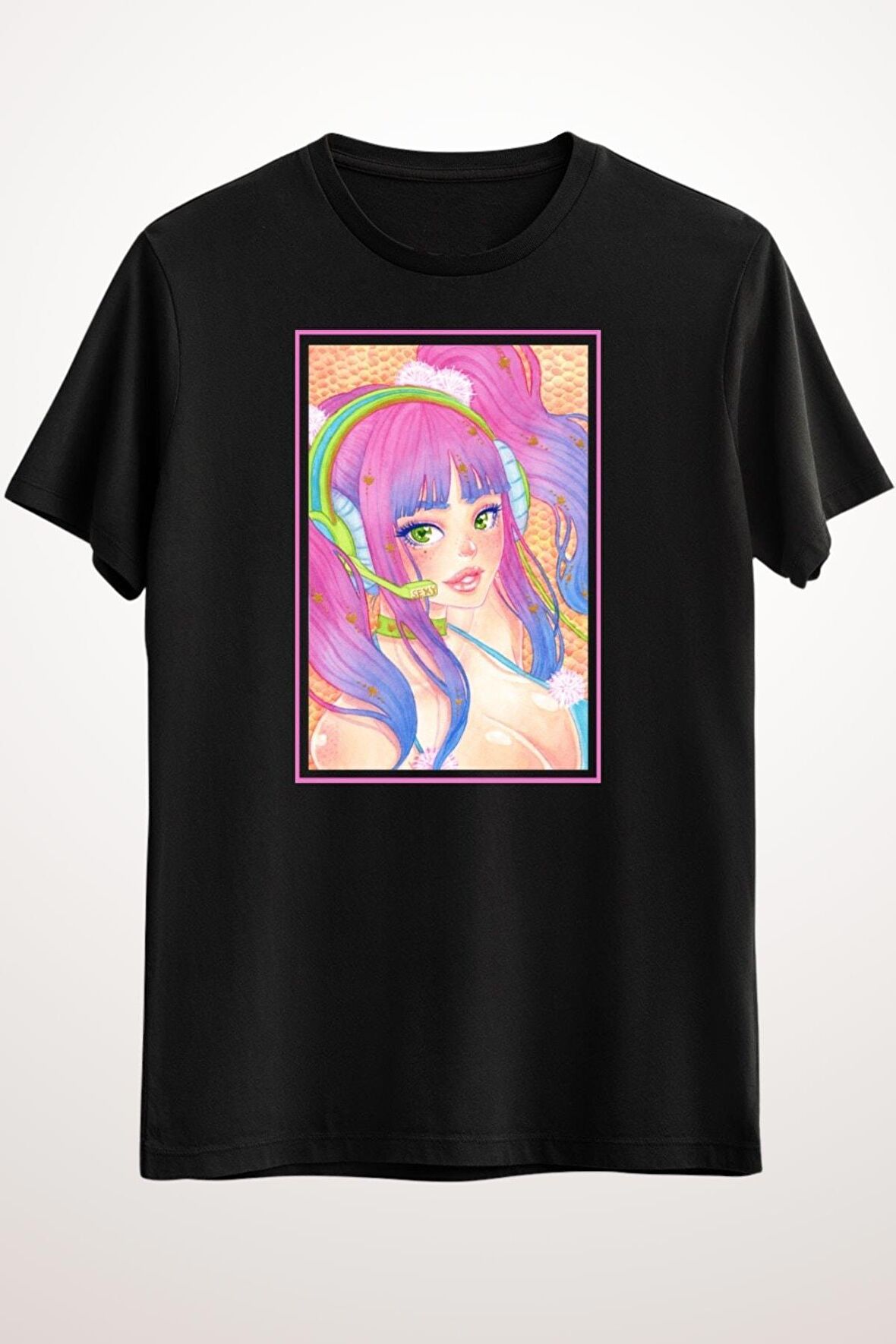 Erkek Siyah Sexy Gamer Girl - Ds2209