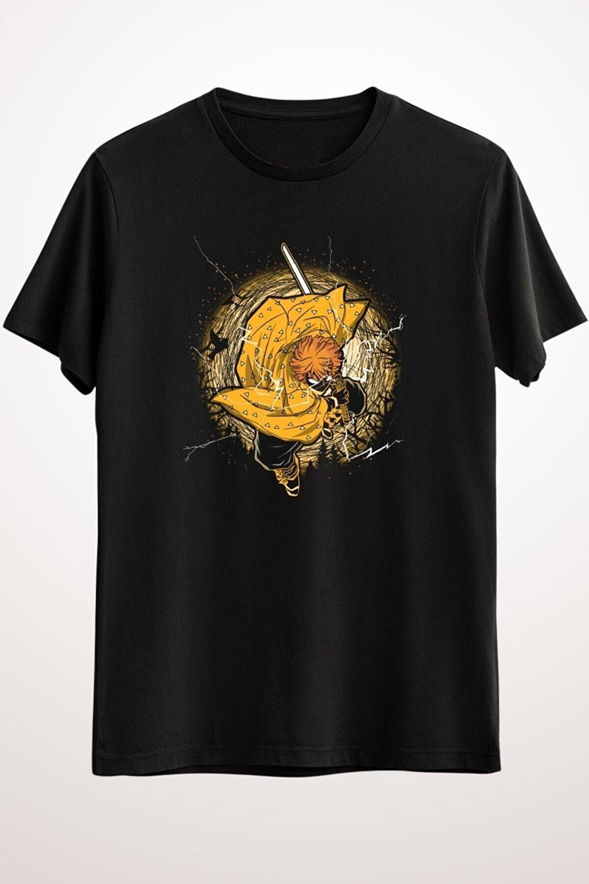 Unısex Siyah Thunder Breathing Sleeping Zenitsu - Ds2247